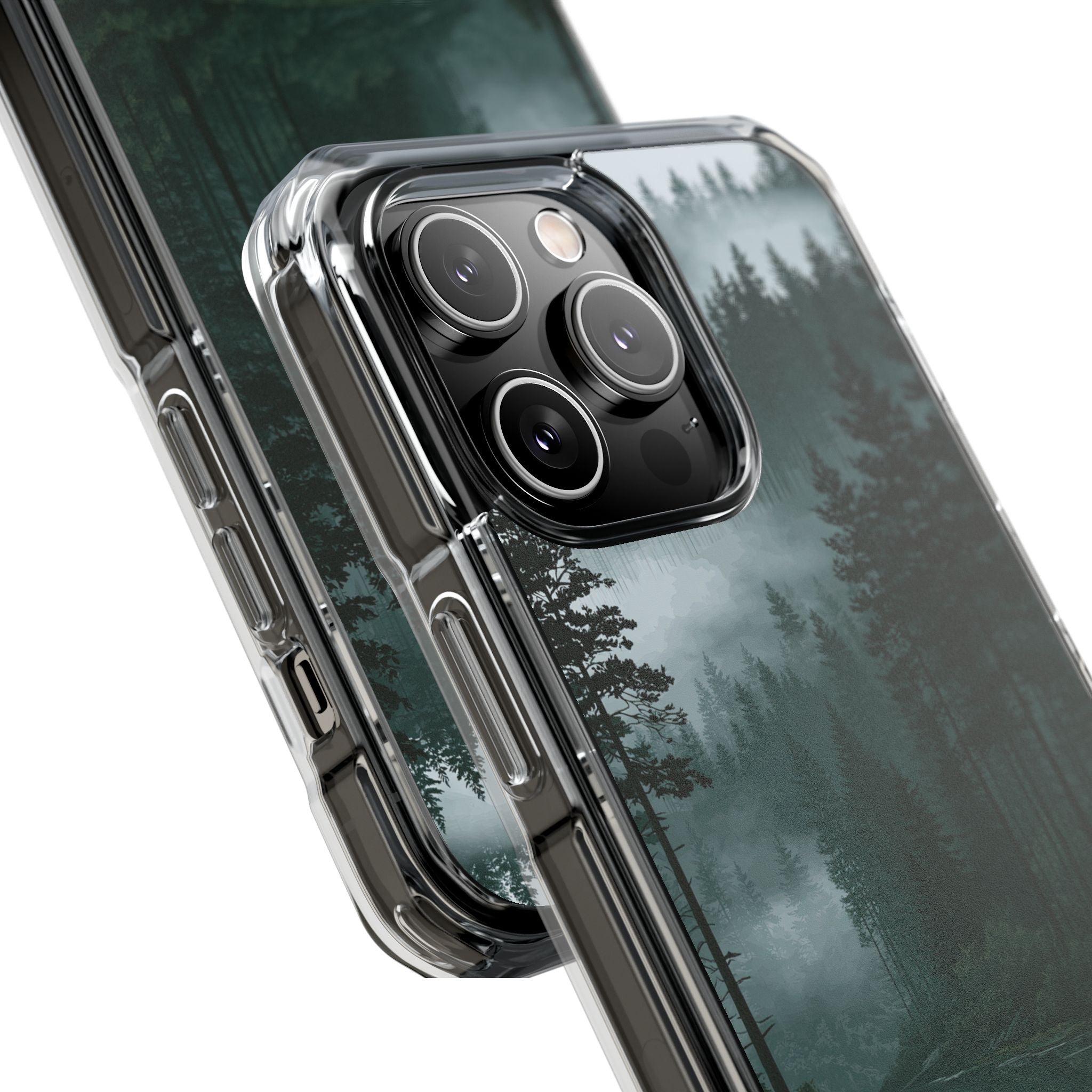 Green Impact MagSafe Phone Case for iPhone - Misty Evergreen Mirror