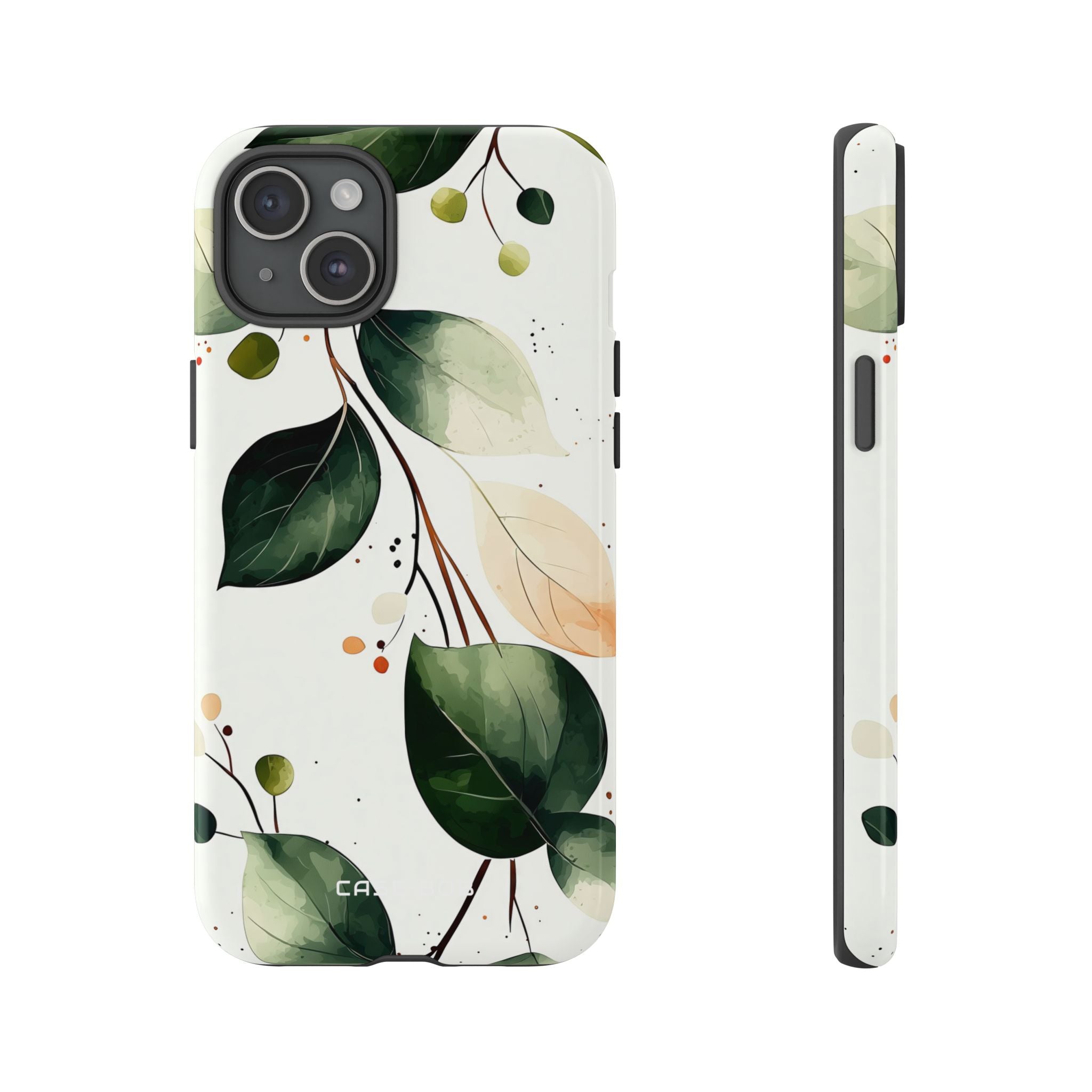 Greenberry Branch iPhone 15 Plus Cover - Tough