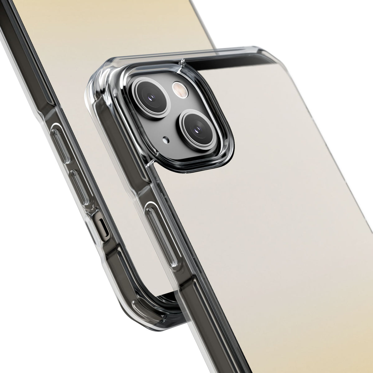 Solar Cream Ombre · Clear Impact Magnetic Phone Case for iPhone · Yellow