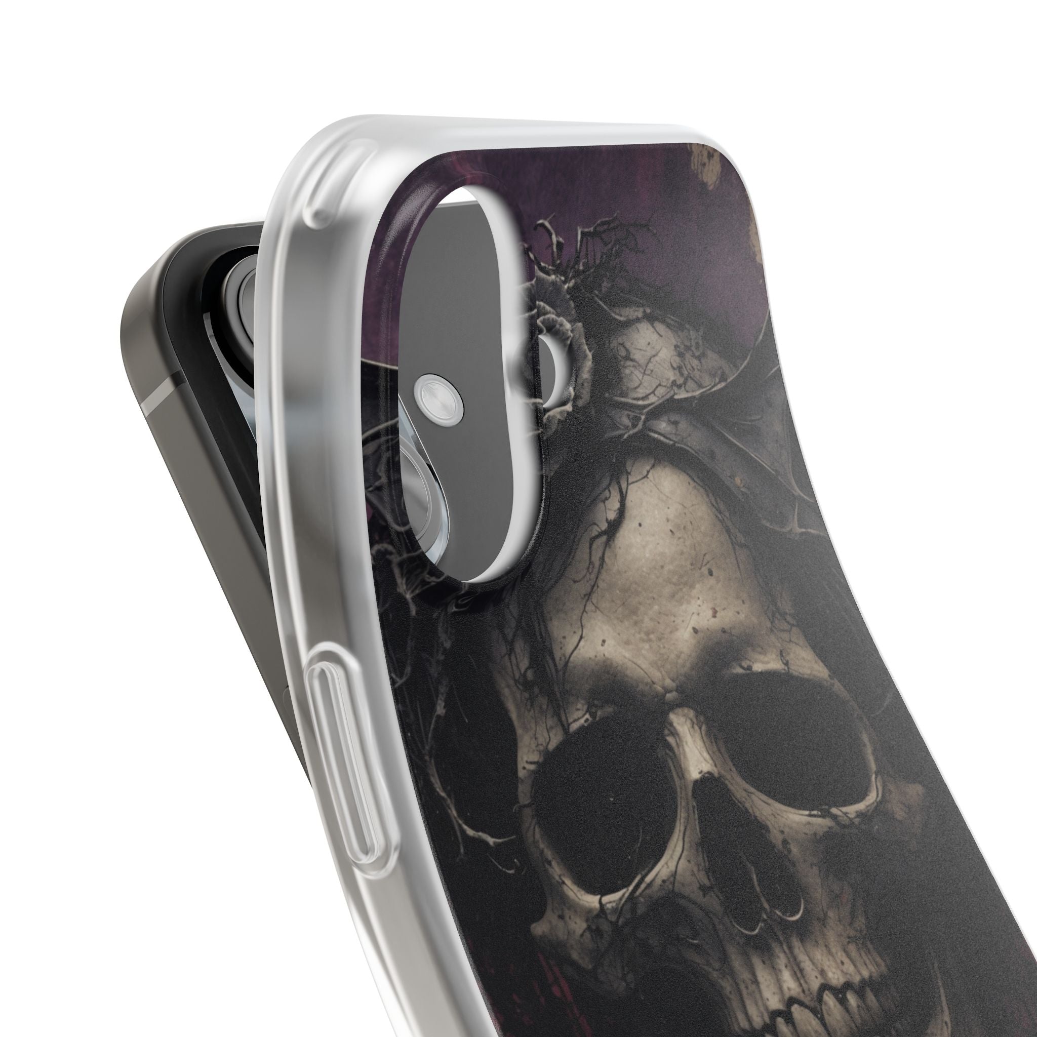 Gothic Skull Crown iPhone 16 Case - Soft
