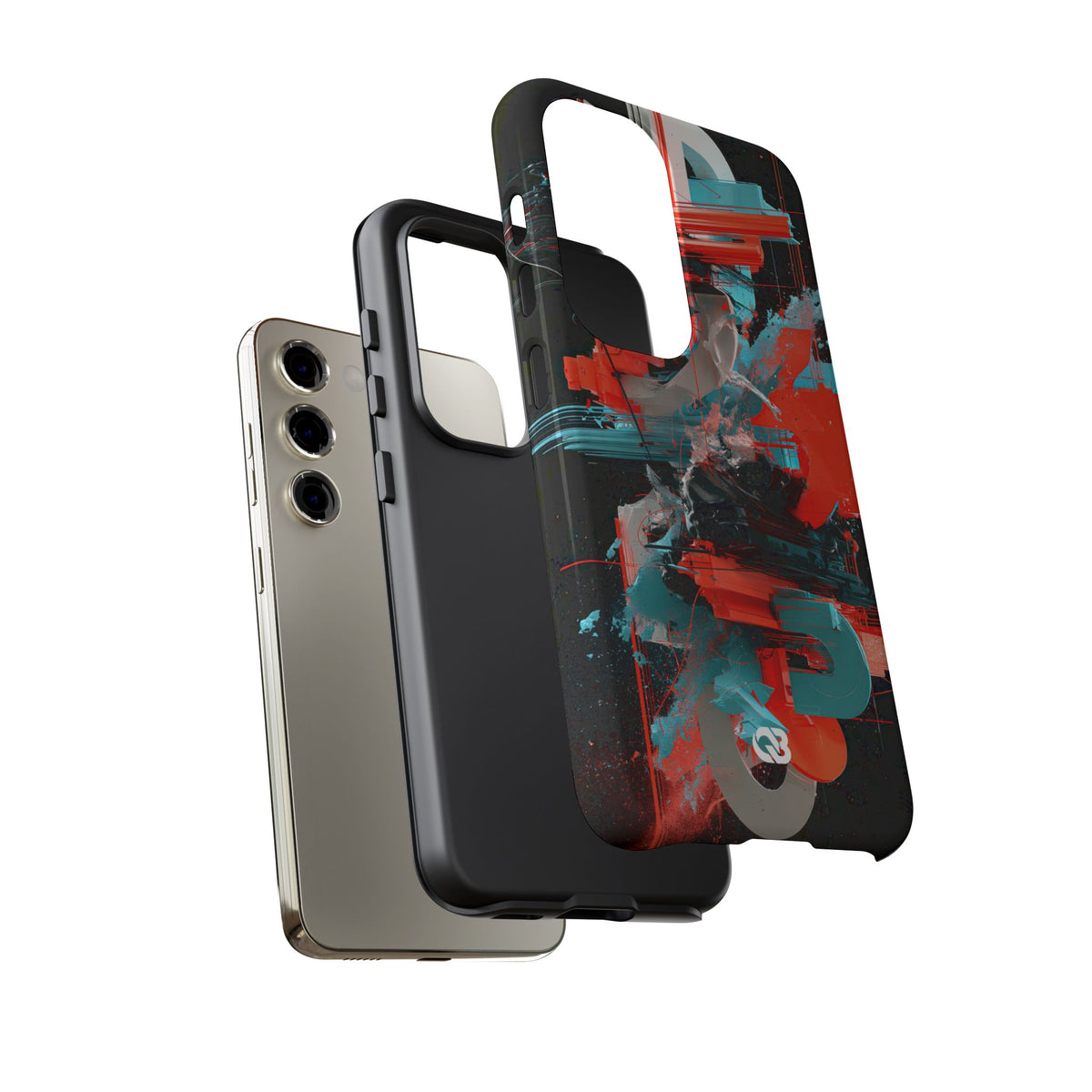 Fragmented Cyber Core · Tough Phone Case for Samsung · Black