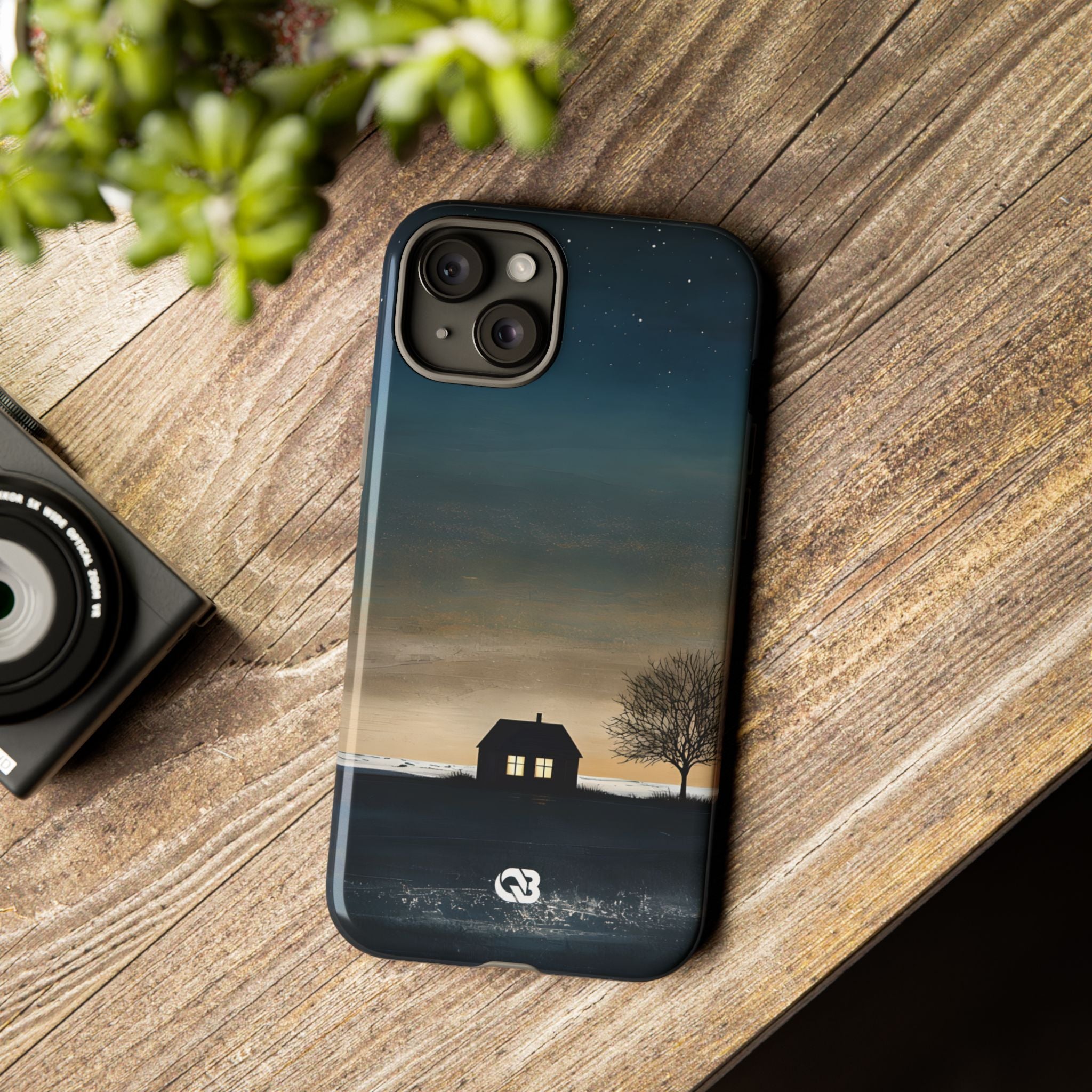 Midnight Cabin Glow · Tough Hoesje voor iPhone