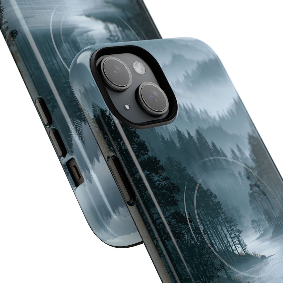 Silent Nordic Fjord · Tough 2.0 Magnetic Phone Case for iPhone · Blue