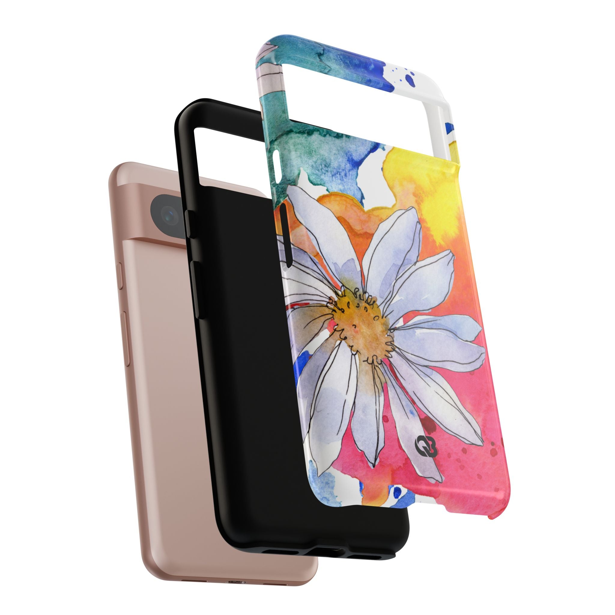 Vivid Bloom Splatter · Tough Phone Case for Google Pixel