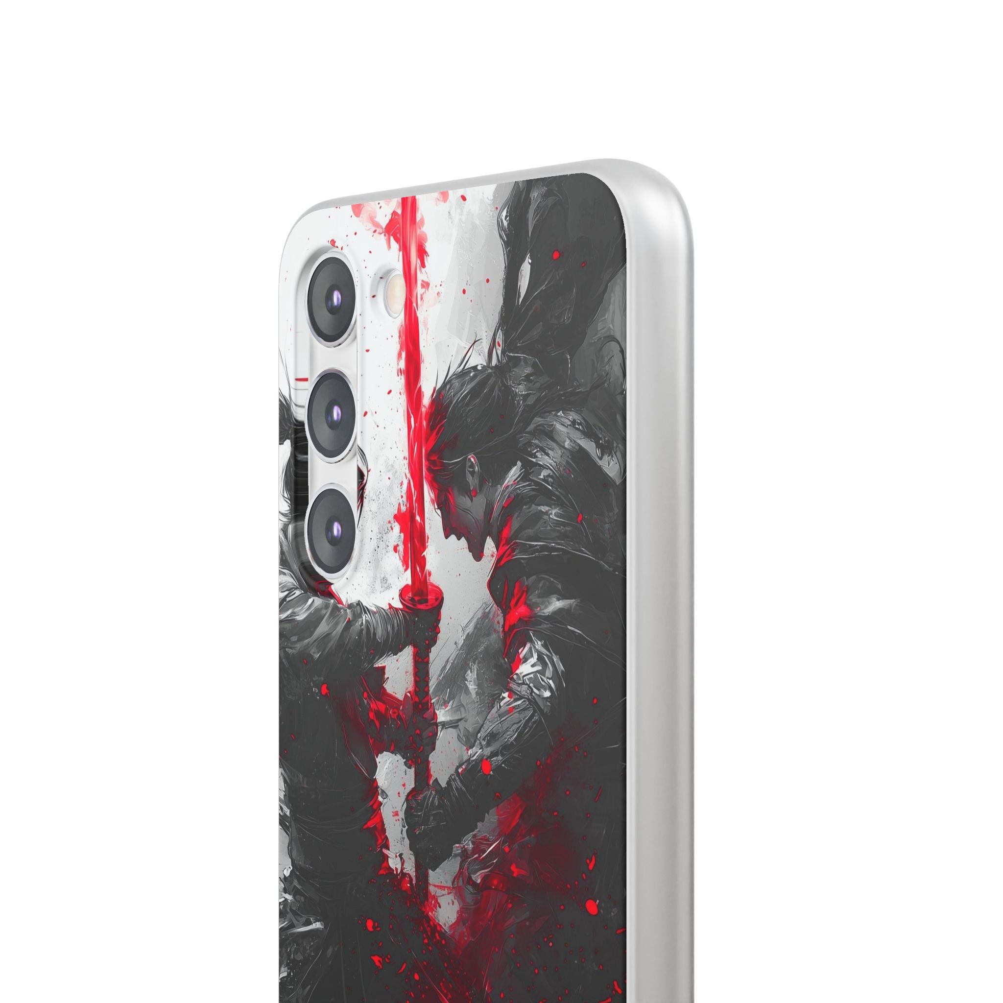 Shattered Crimson Duel · Soft Handyhülle für Samsung