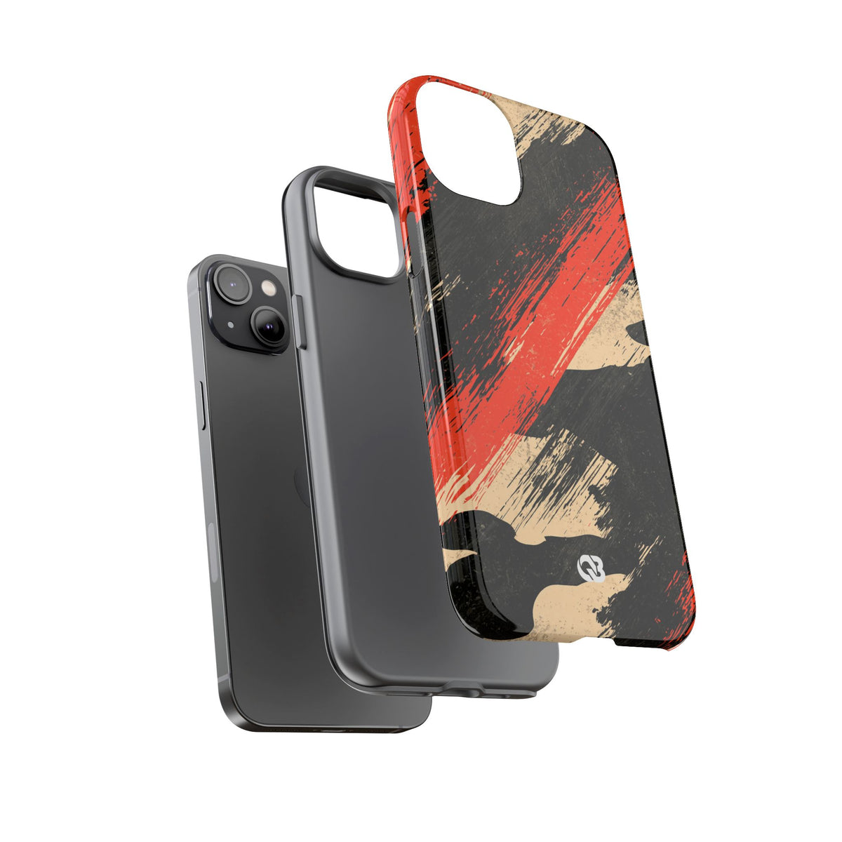 Urban Slash Camo · Tough Phone Case for iPhone · Black