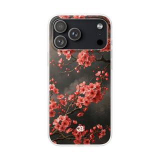 Dark Sakura Nocturne · Lite Phone Case for iPhone · Black