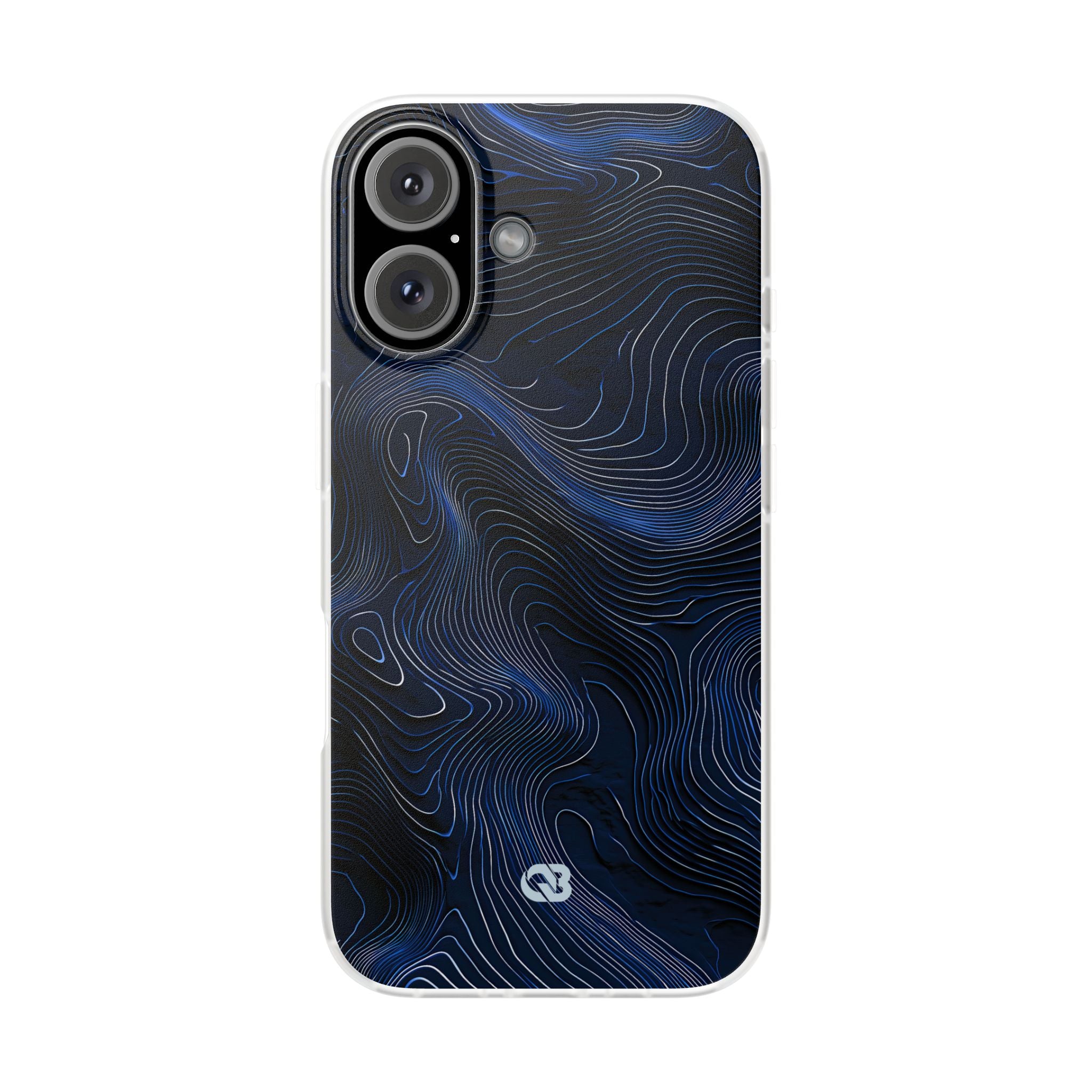 Blue Lite Phone Case for iPhone - Cobalt Contour Ridge
