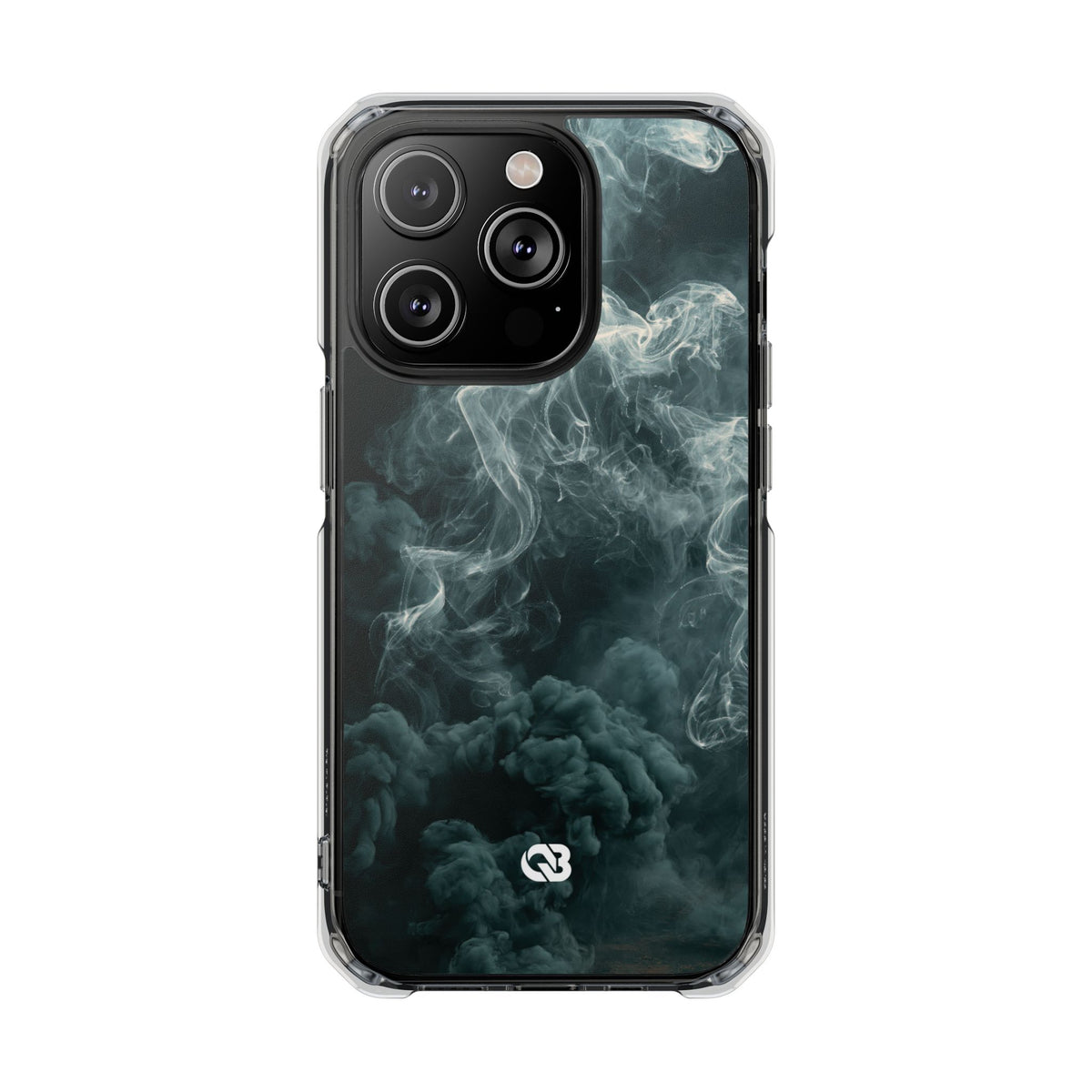 Luminescent Vapor Drift · Clear Impact Magnetic Phone Case for iPhone · Teal