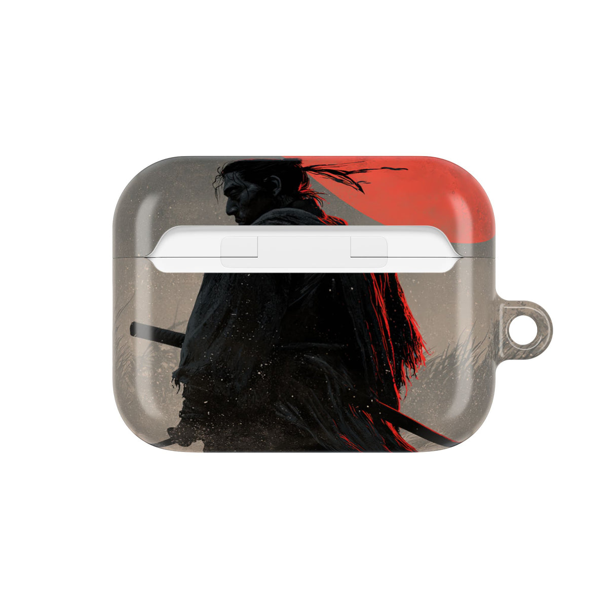 Crimson Moon Ronin · Hard Case for AirPods & AirPods Pro · Black
