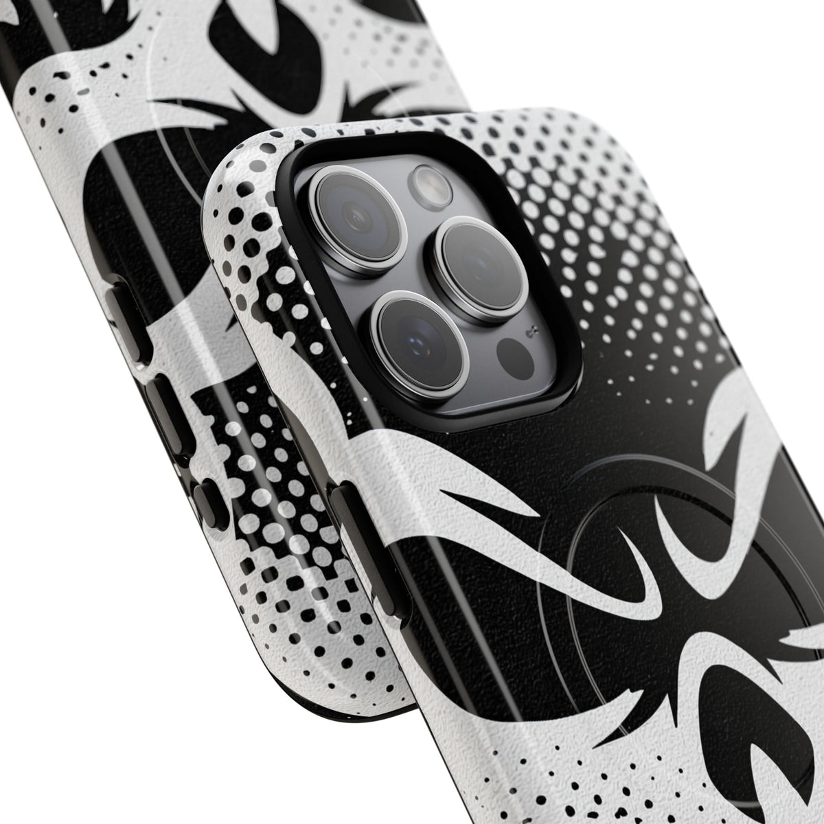 Phantom Halftone · Tough 2.0 Magnetic Phone Case for iPhone · Black