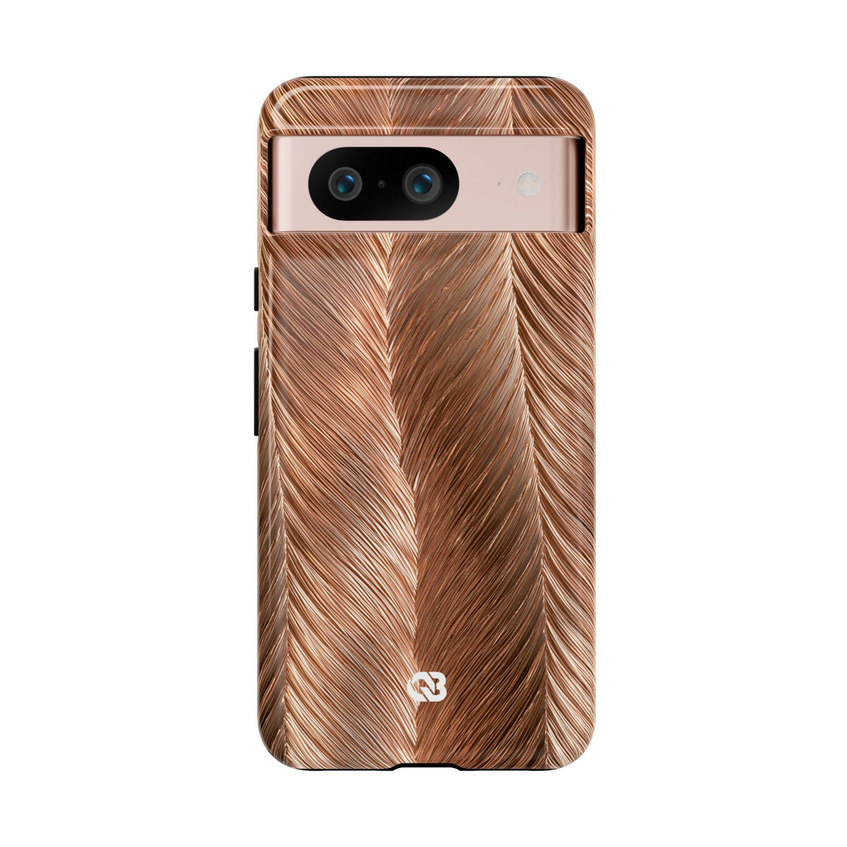 Rose Gold Weave · Tough Phone Case for Pixel · Brown