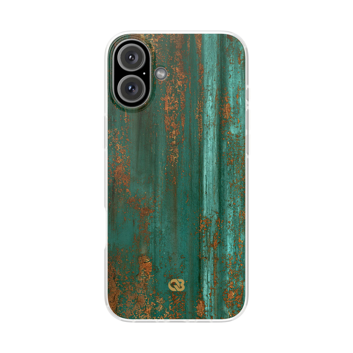 Teal Lite Phone Case for iPhone - Verdigris Copper Siding