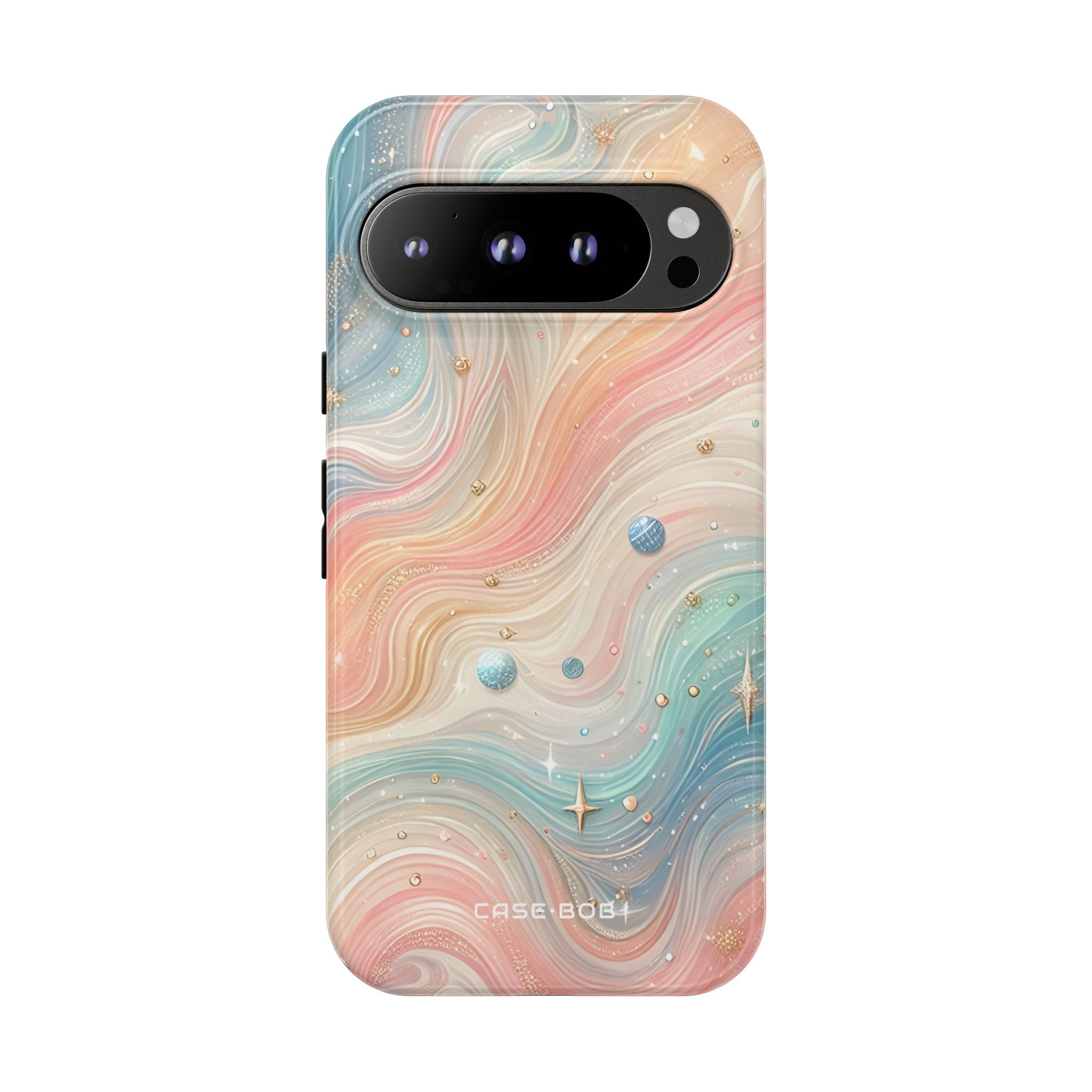 Iridescent Swirls Google Pixel 9 Pro Case - Tough