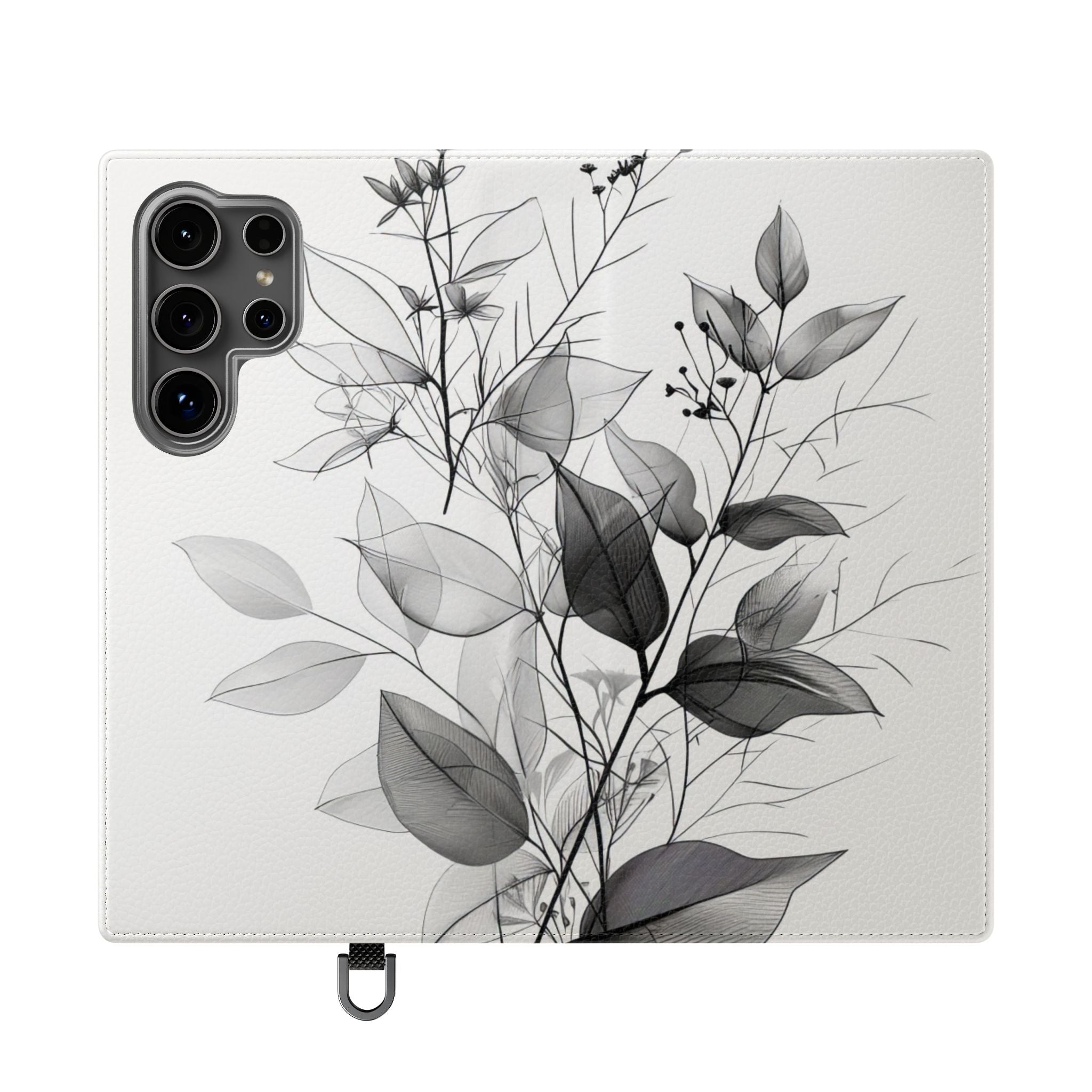 Silver Leaves - Samsung S24 Ultra Case - Wallet