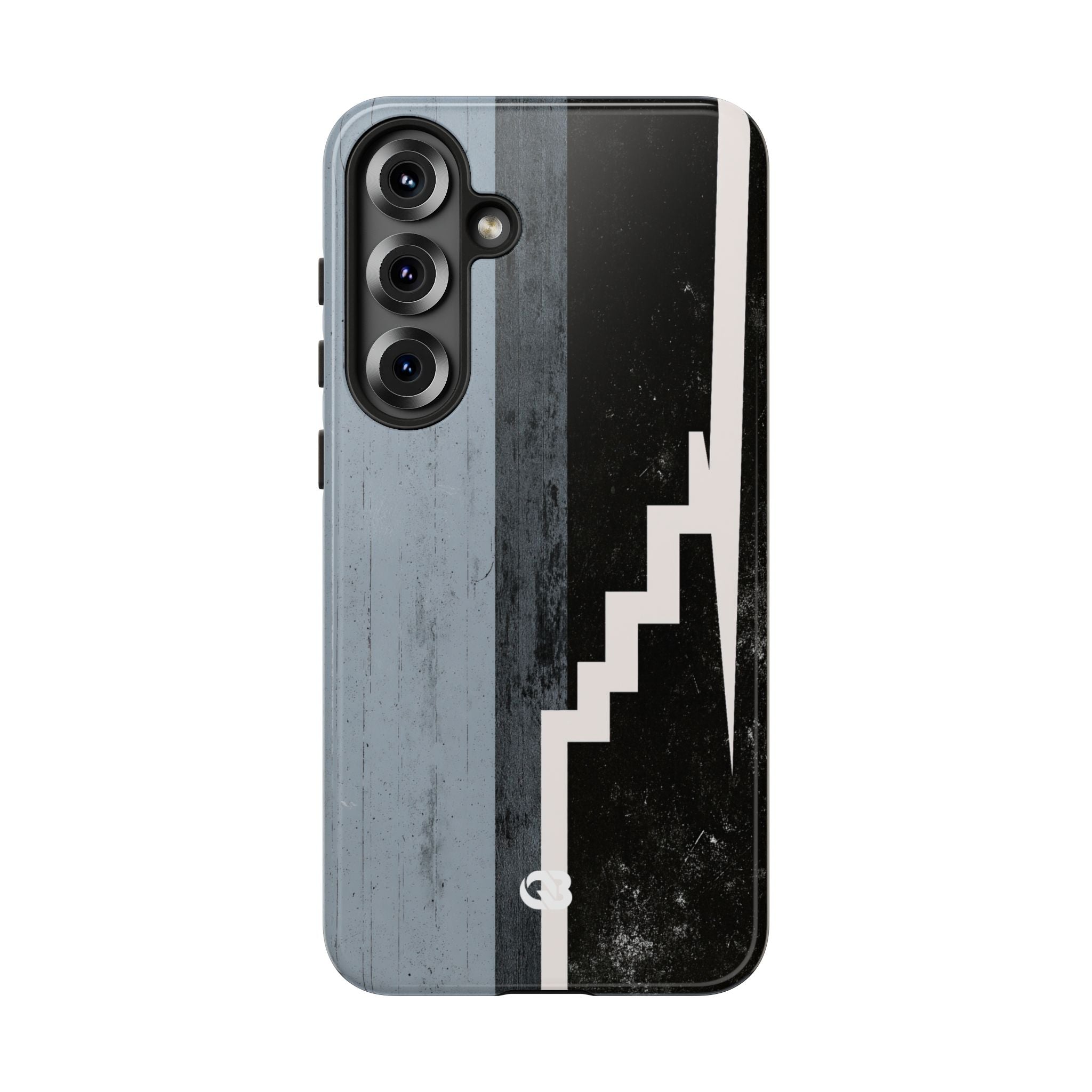 Grey Tough Phone Case for Samsung - Industrial Concrete Void