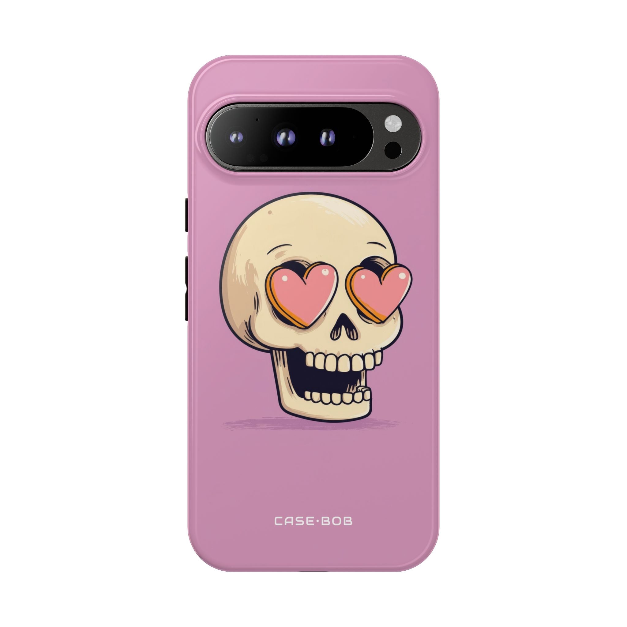 Herzäugiger Totenkopf Google Pixel 9 Pro XL Case - Tough