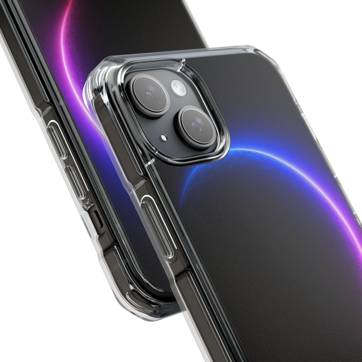 Luminous Eclipse · Clear Impact Magnetic Phone Case for iPhone · Black