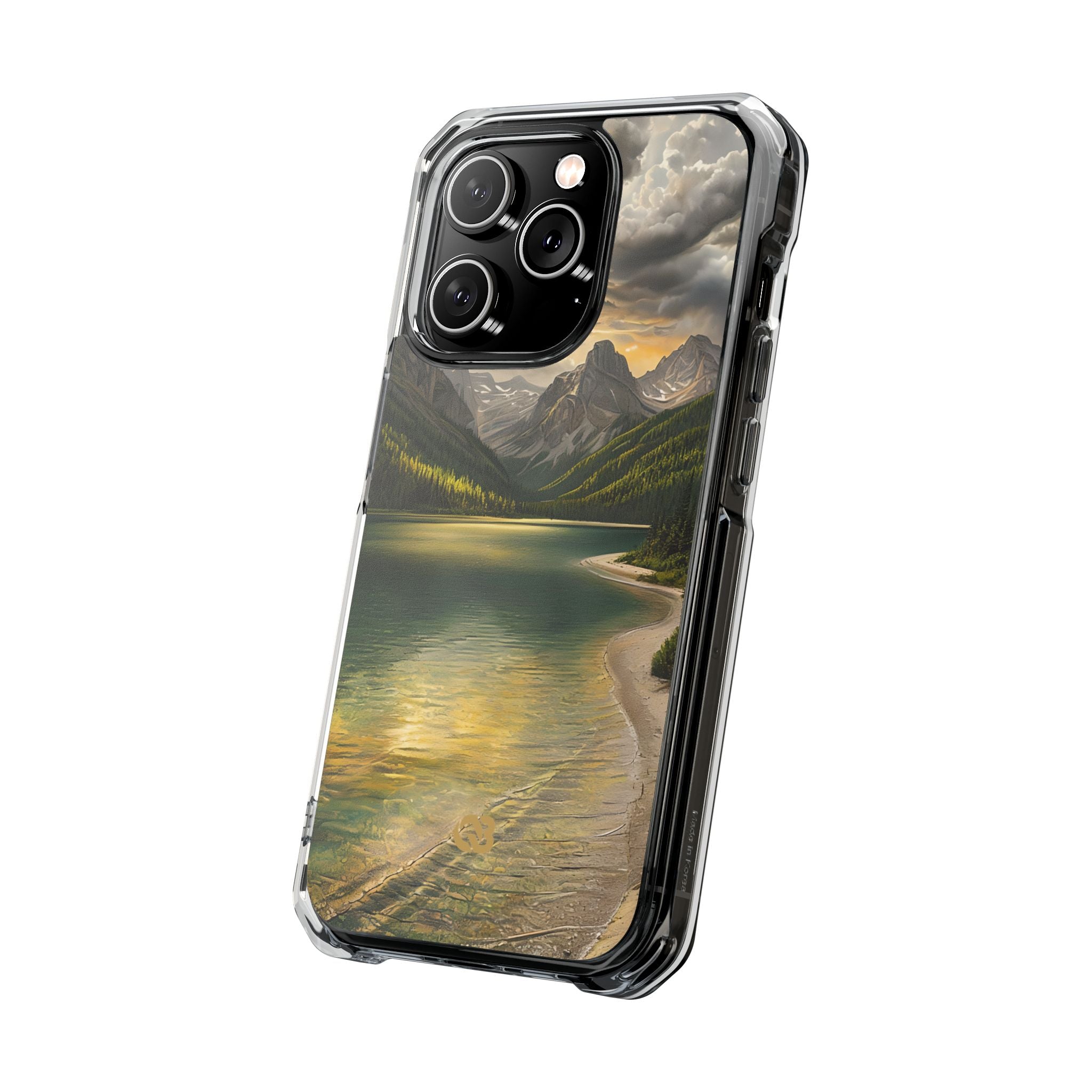 Gilded Mountain Lake · Coque de téléphone Impact pour iPhone · MagSafe