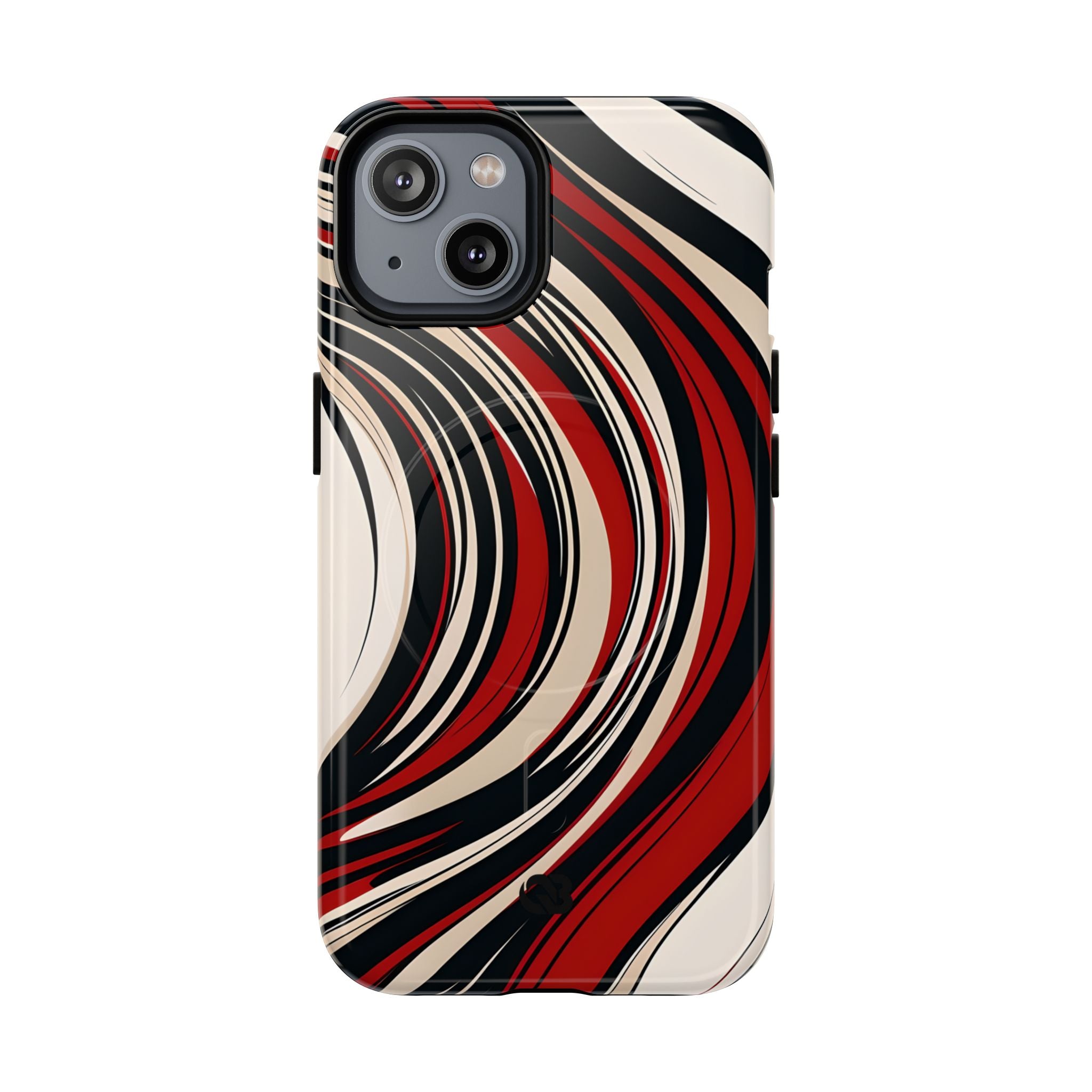 Crimson Flow Waves · Tough+ Hoesje voor iPhone · Magsafe
