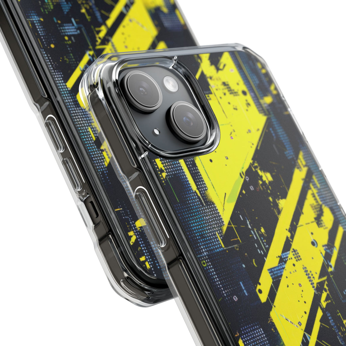 Acid Hazard · Clear Impact Magnetic Phone Case for iPhone · Yellow