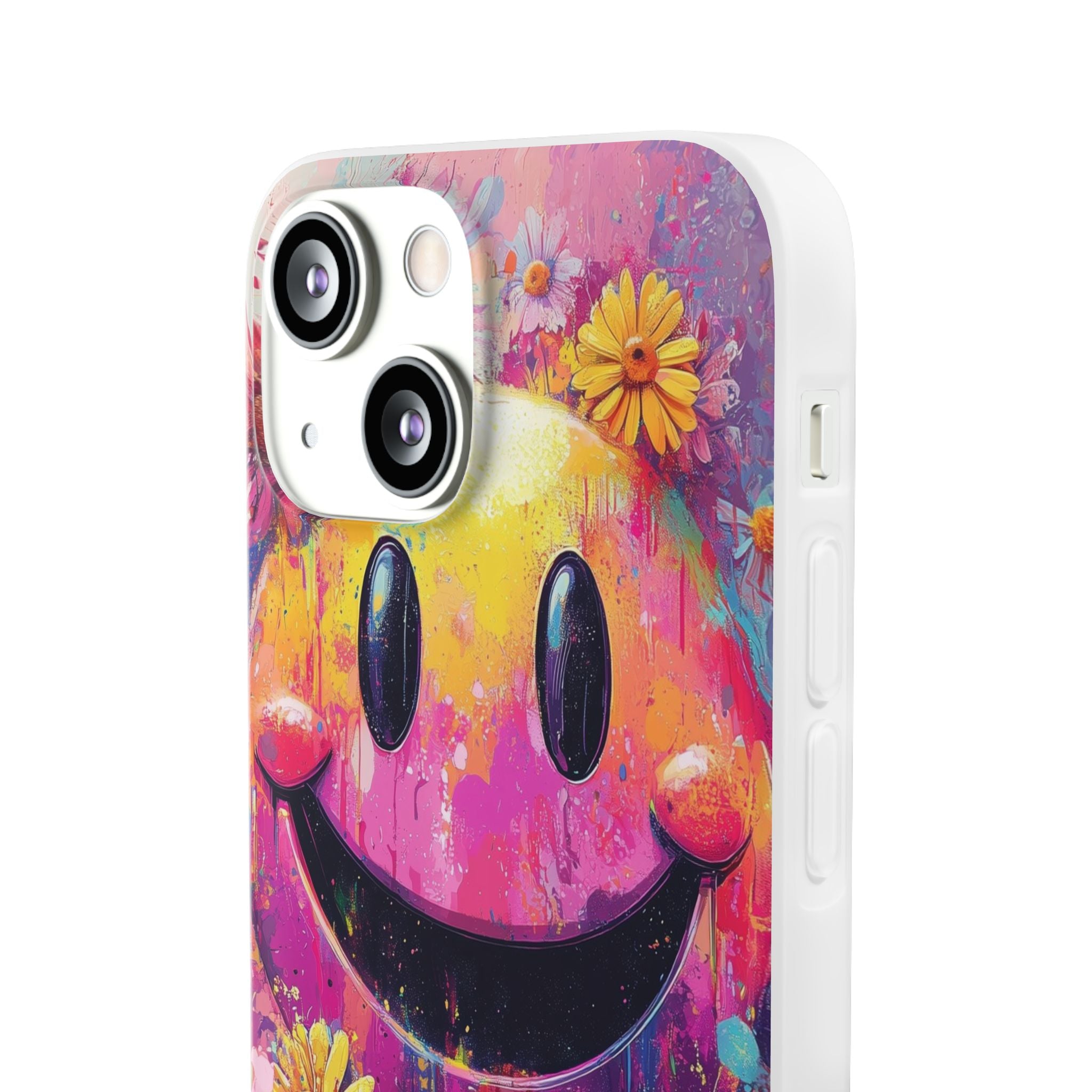 Smiley Bloom iPhone 13 mini Case - Soft