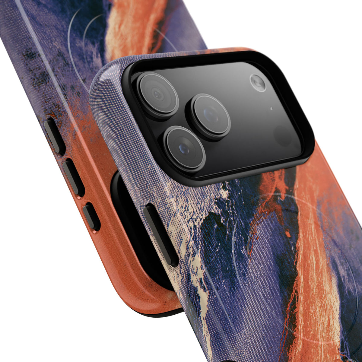 Solar Aura Drift · Tough 2.0 Magnetic Phone Case for iPhone · Orange