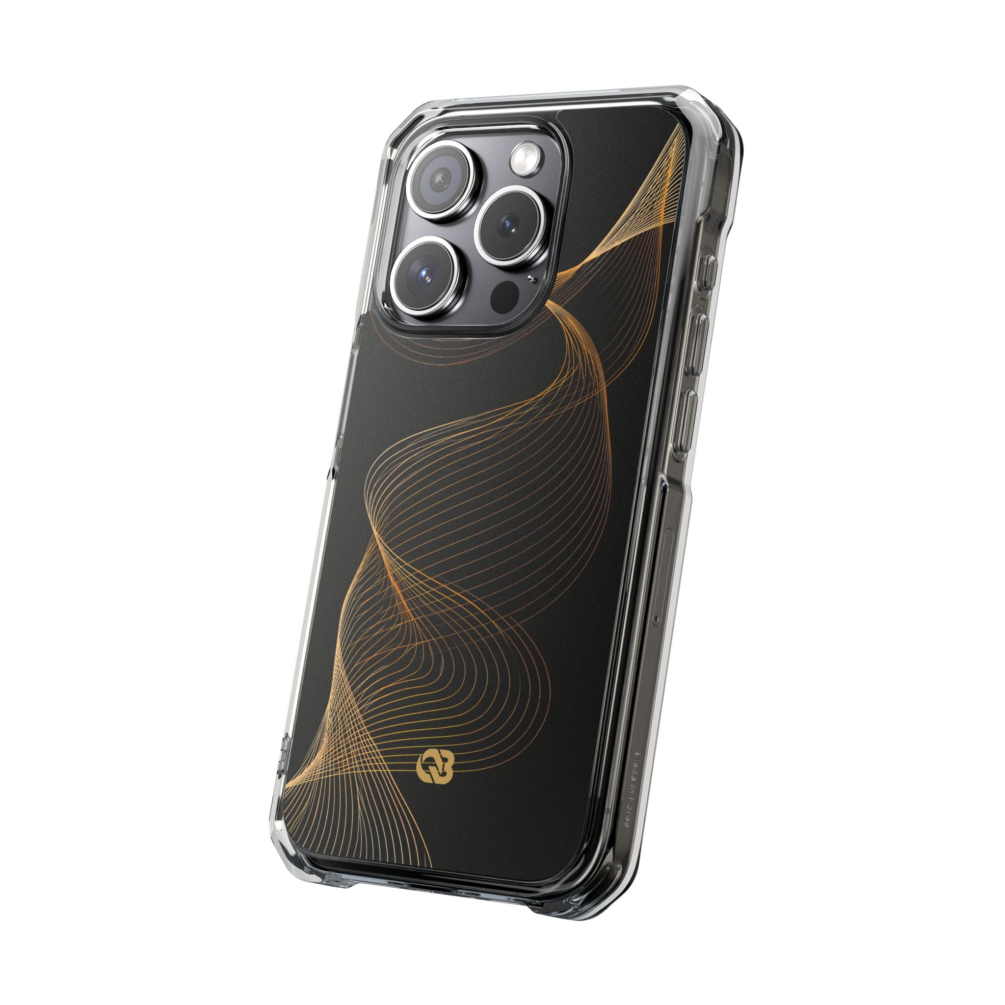 Gold Impact MagSafe Phone Case for iPhone - Burnished Bronze Helix