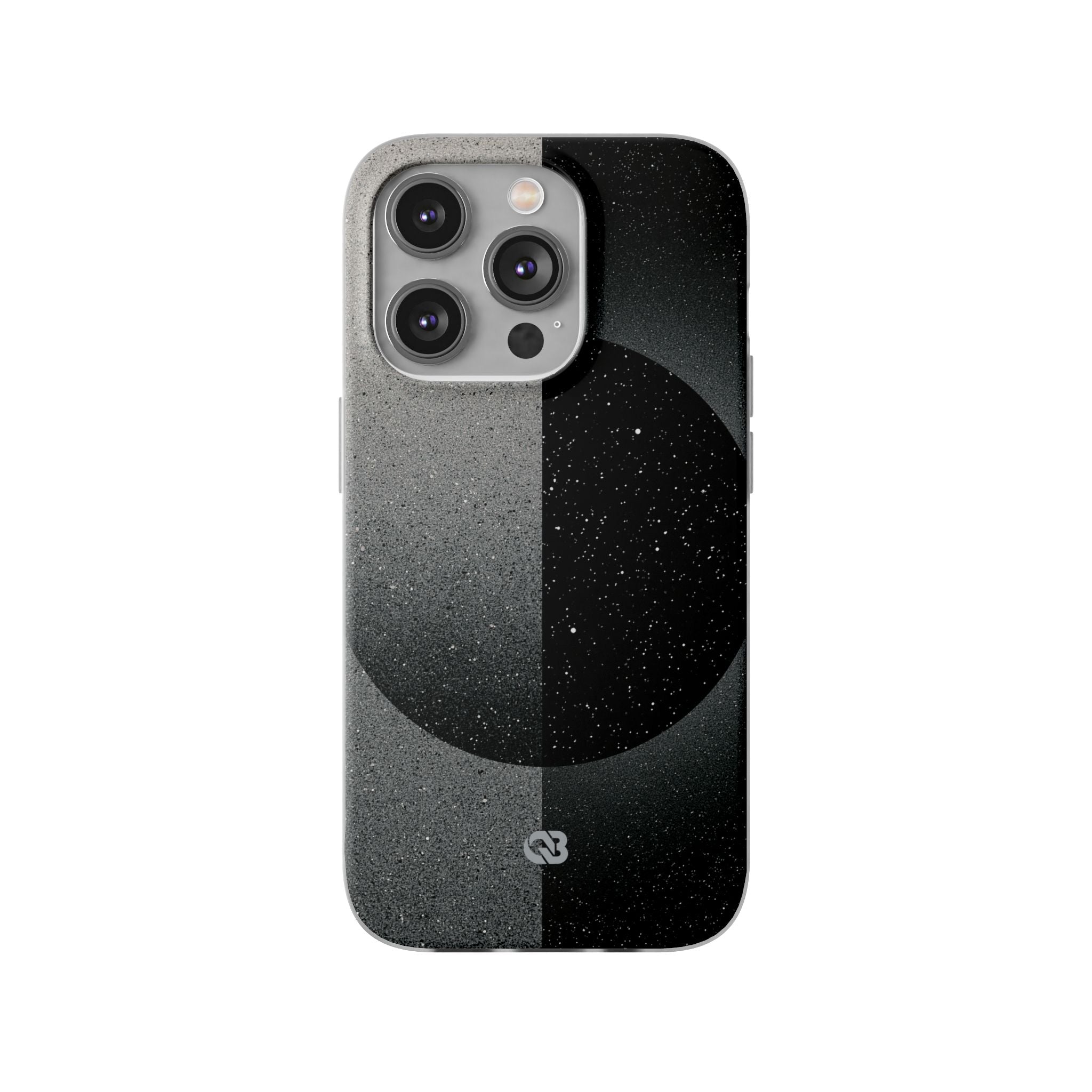 Black Lite Phone Case for iPhone - Lunar Static Orbit