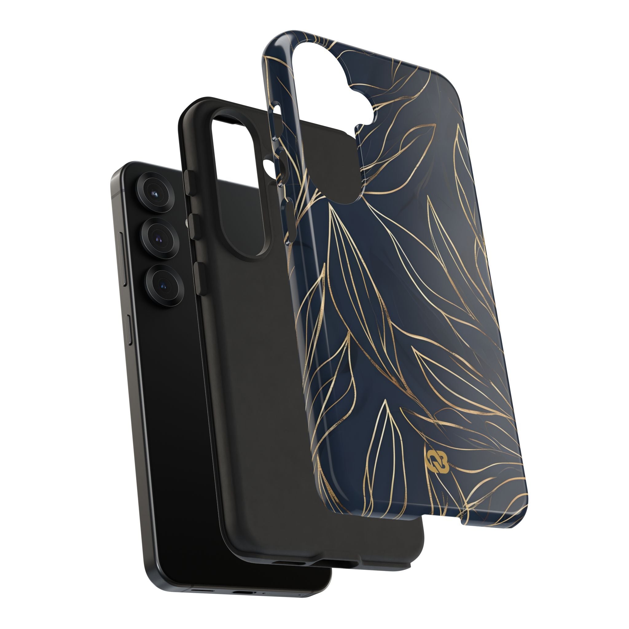 Gilded Navy Foliage · Tough Etui na telefon dla Samsung