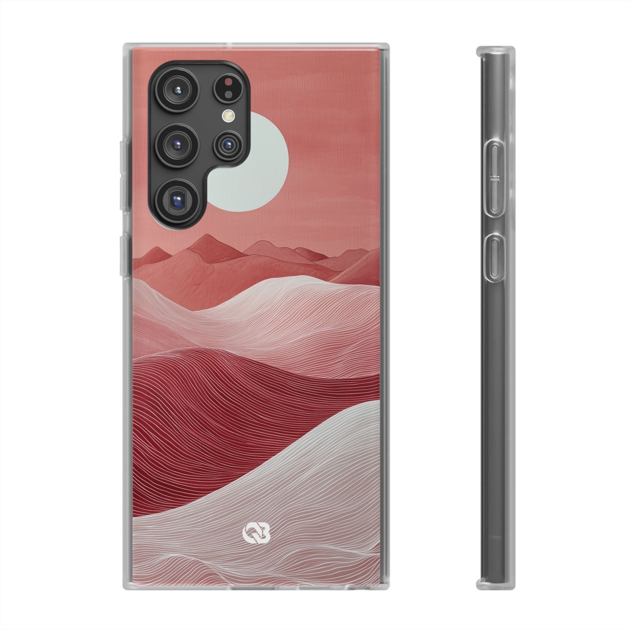 Crimson Dune Horizon · Soft Phone Case for Samsung