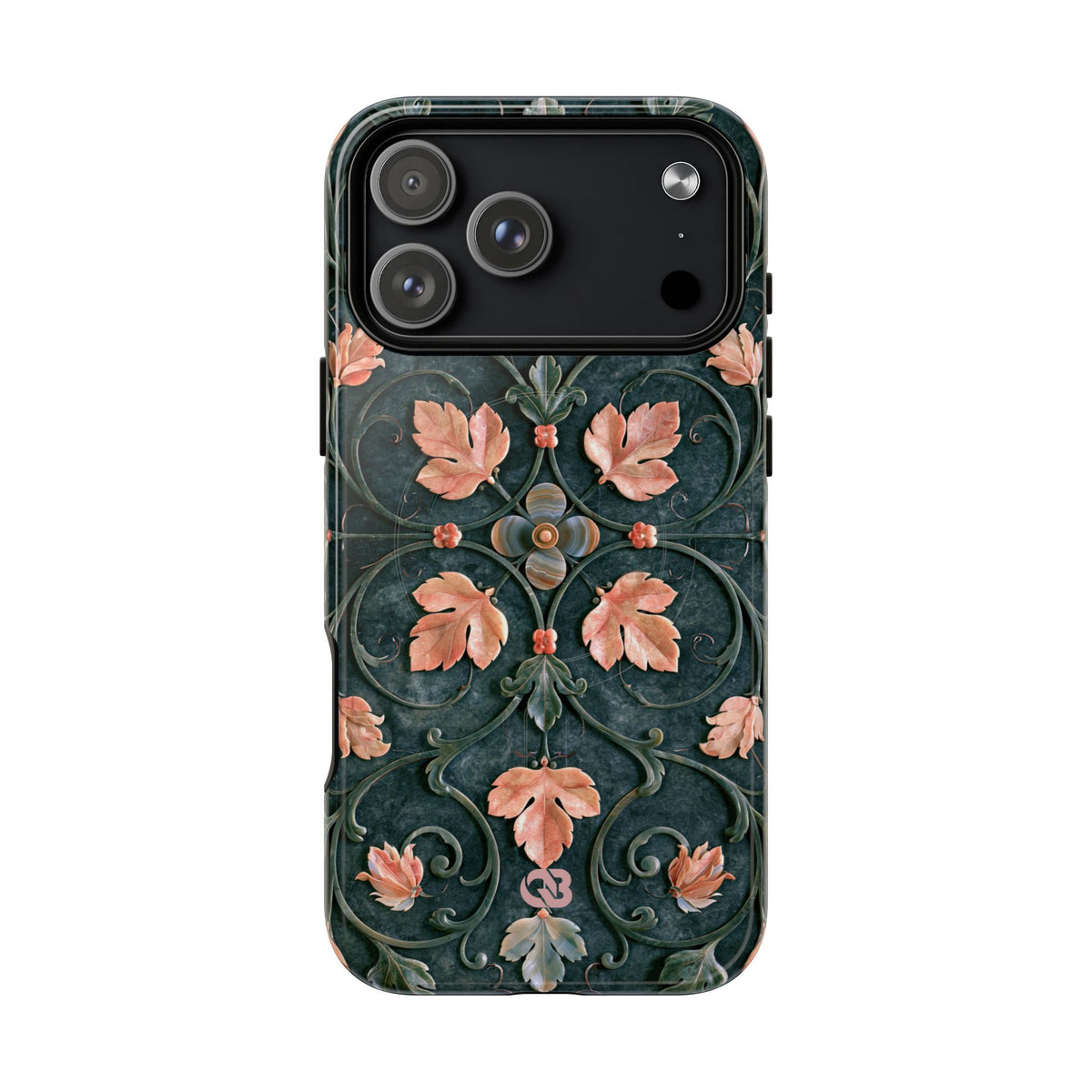 Florentine Rose Arabesque · Tough 2.0 Magnetic Phone Case for iPhone · Green