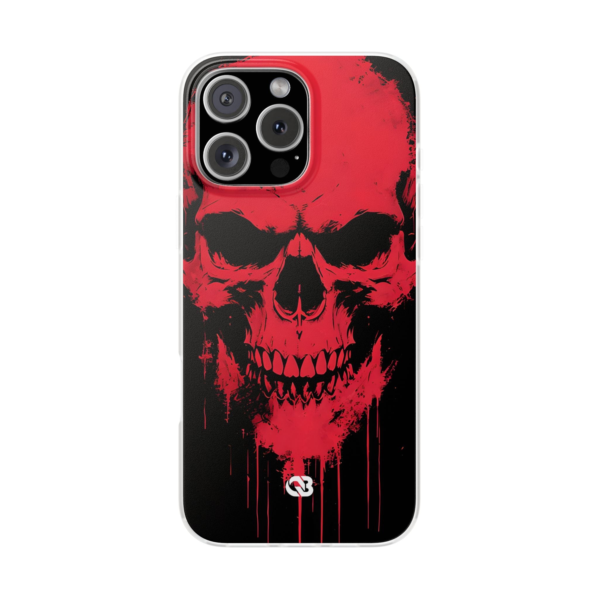 Crimson Street Skull · Soft Custodia per iPhone