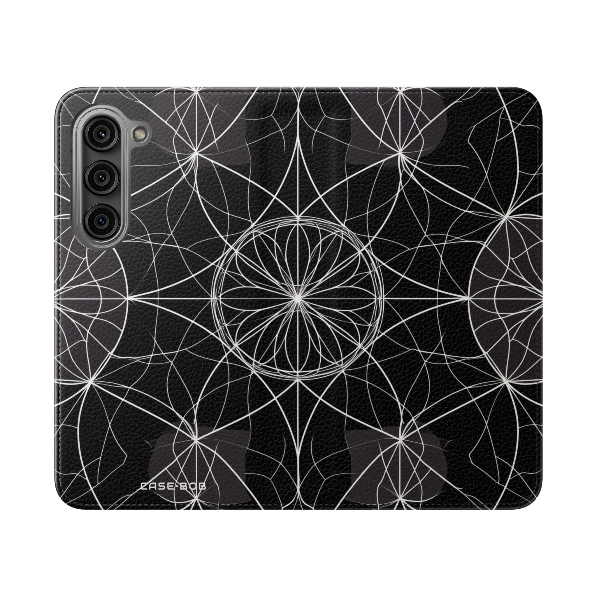 Witte Mandala Stralings - Samsung S23 Case - Portemonnee