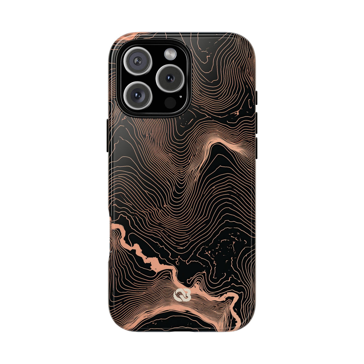 Mesa Elevation Contour · Tough Phone Case for iPhone · Black