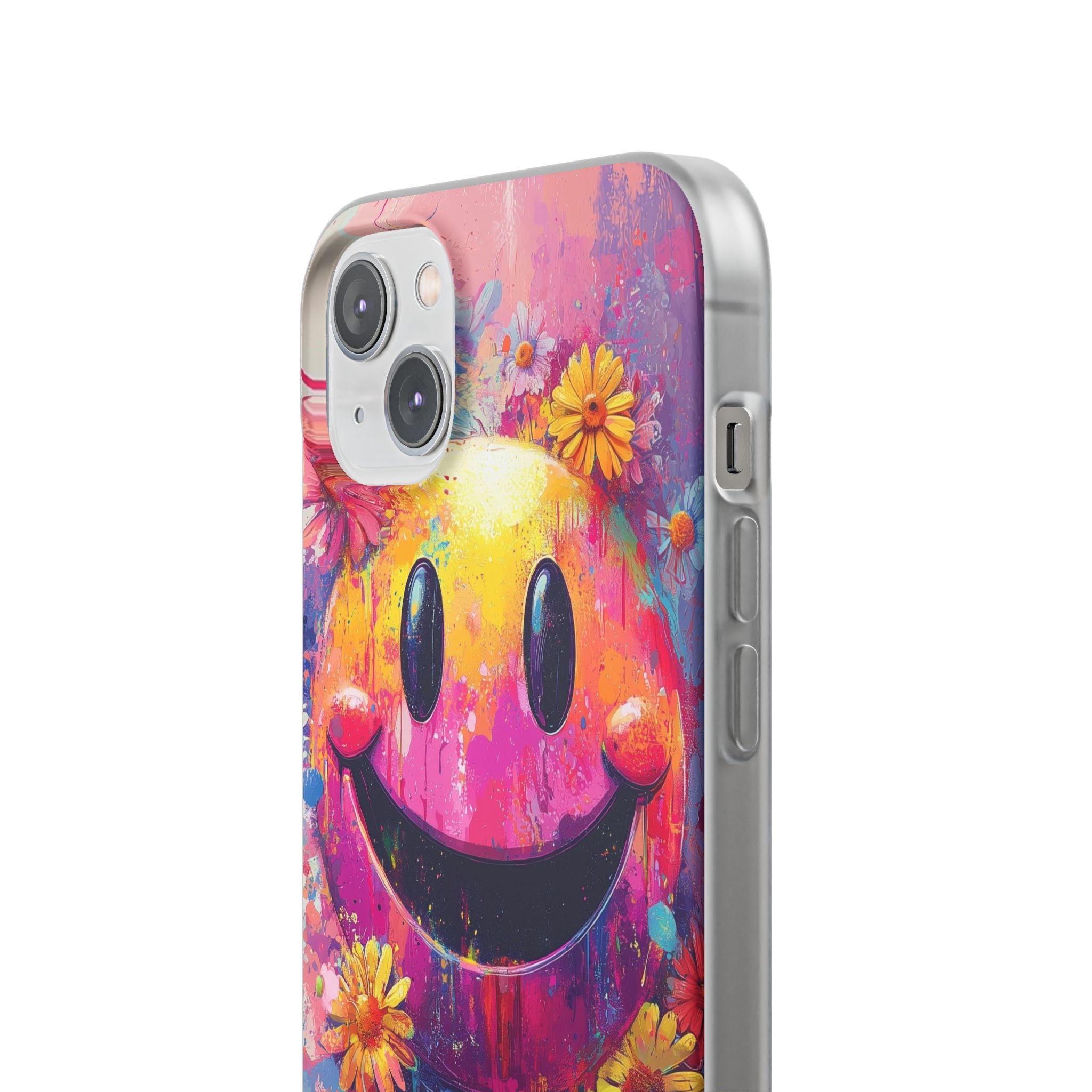 Vivid Grin Graffiti · Soft Phone Case for iPhone