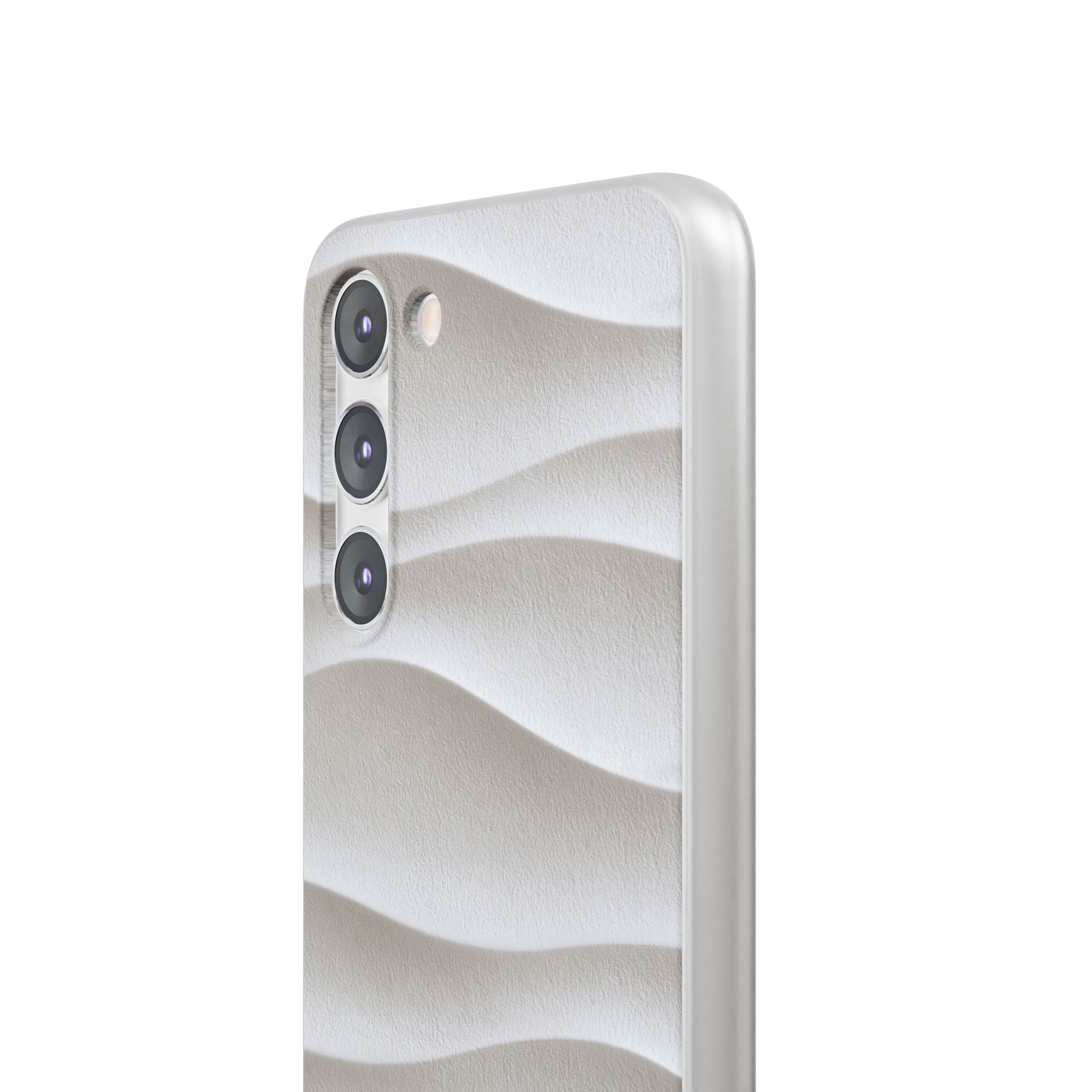 White Lite Phone Case for Samsung - Arctic Flow Ridges