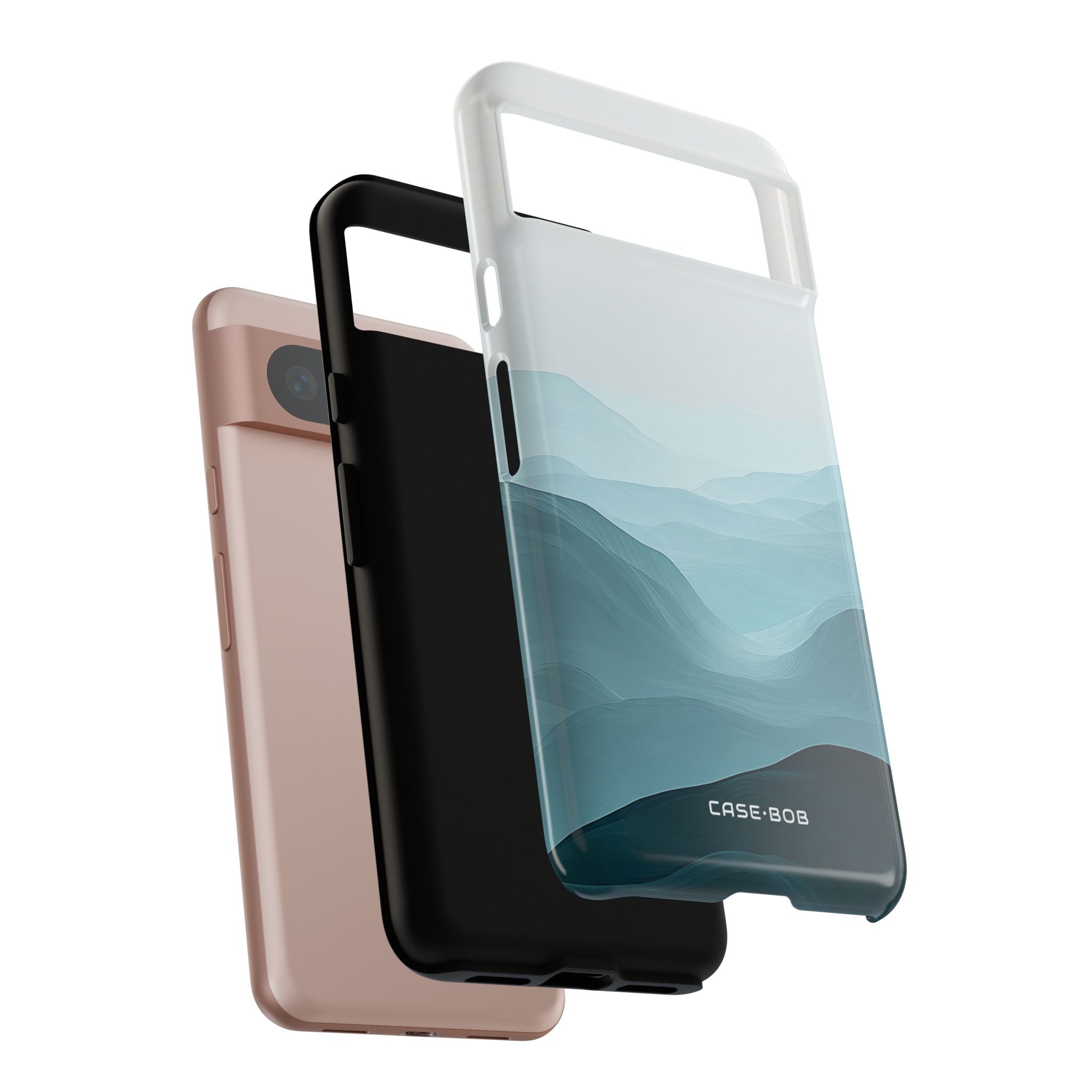 Teal Mist Mountains Google Pixel 8 Case - Tough