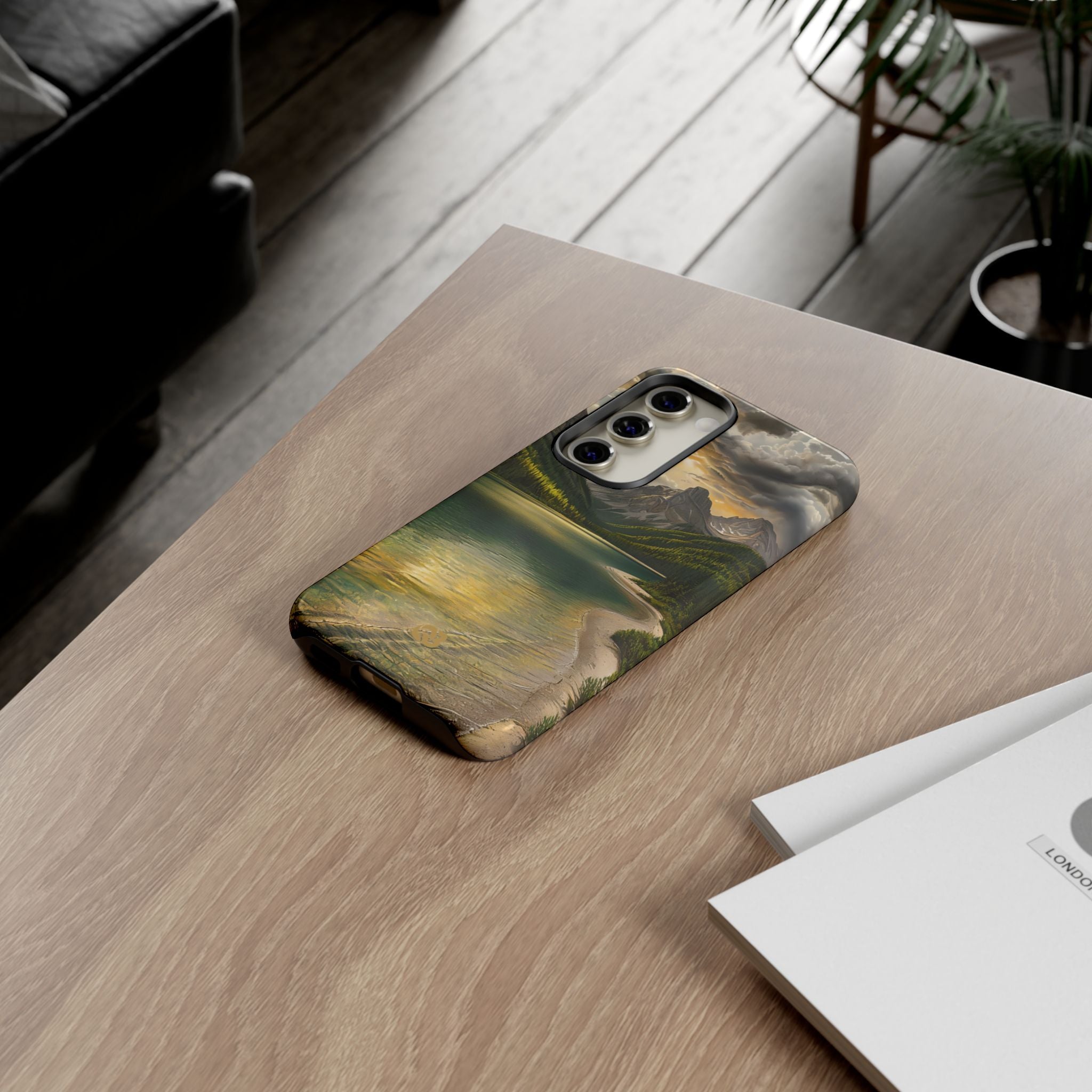 Gilded Mountain Lake · Tough Phone Case for Samsung