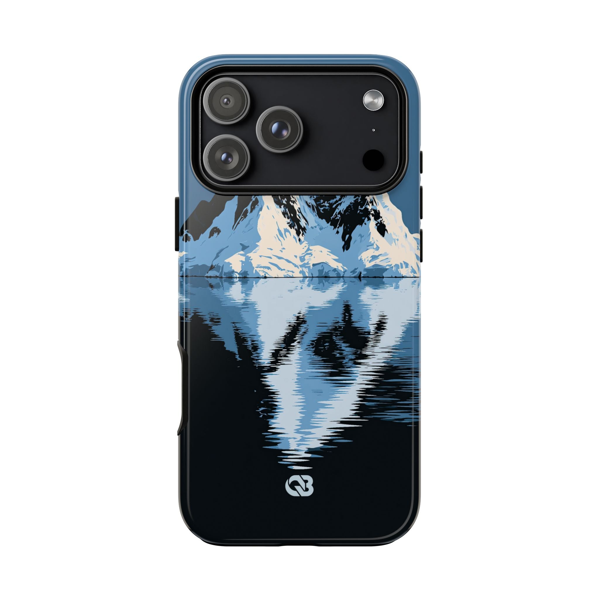 Blue Tough Phone Case for iPhone - Arctic Summit Mirror