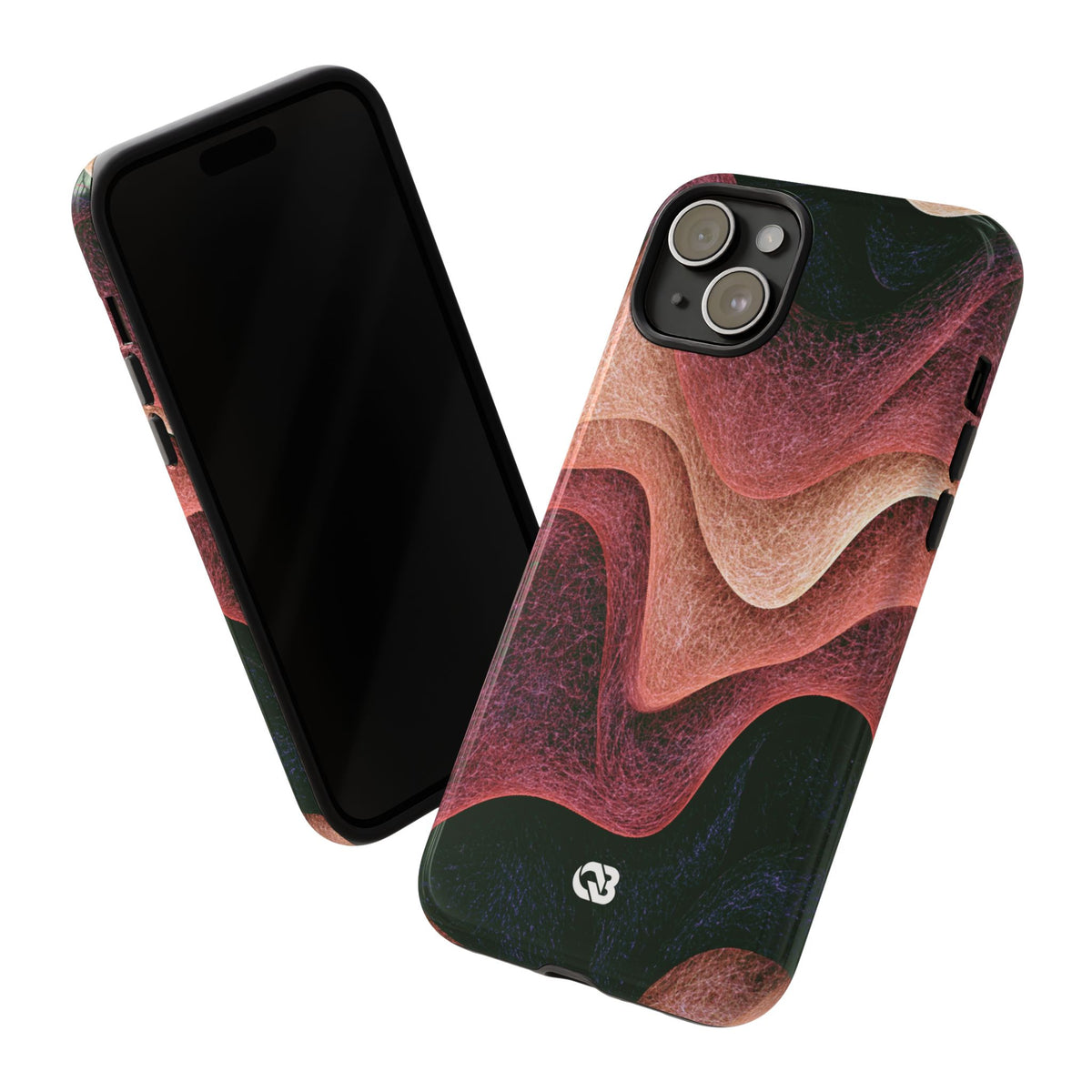 Rose Contour Waves · Tough Phone Case for iPhone · Pink