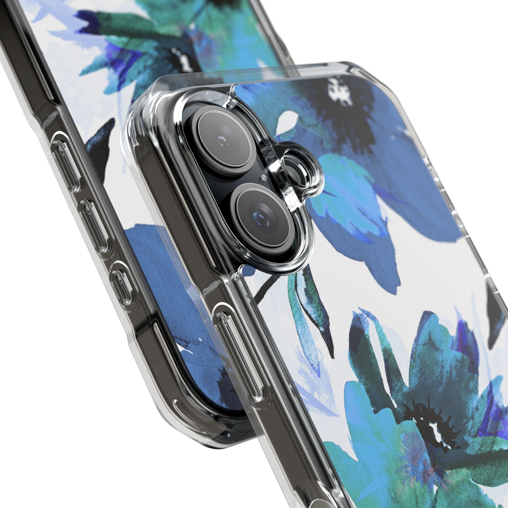 Blue Blossom Radiance iPhone 16 Case - Impact
