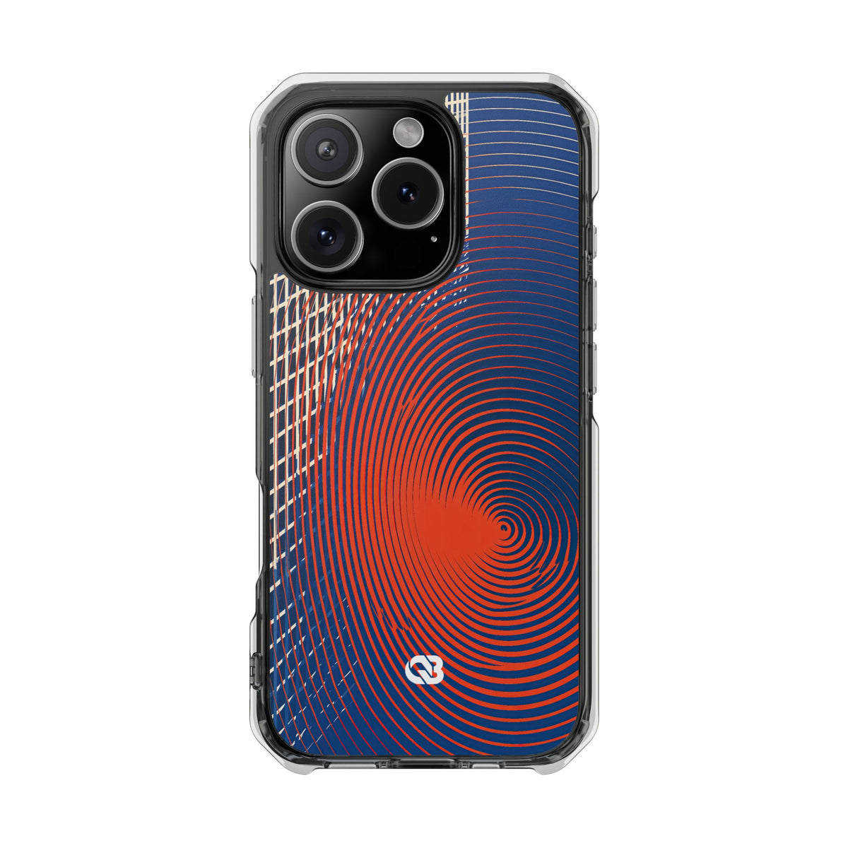 Orbital Resonance · Clear Impact Magnetic Phone Case for iPhone · Blue