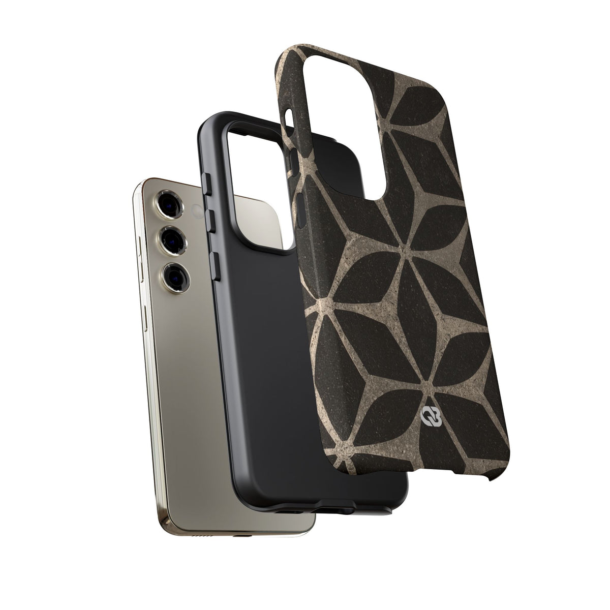 Concrete Mosaic Star · Tough Phone Case for Samsung · Black