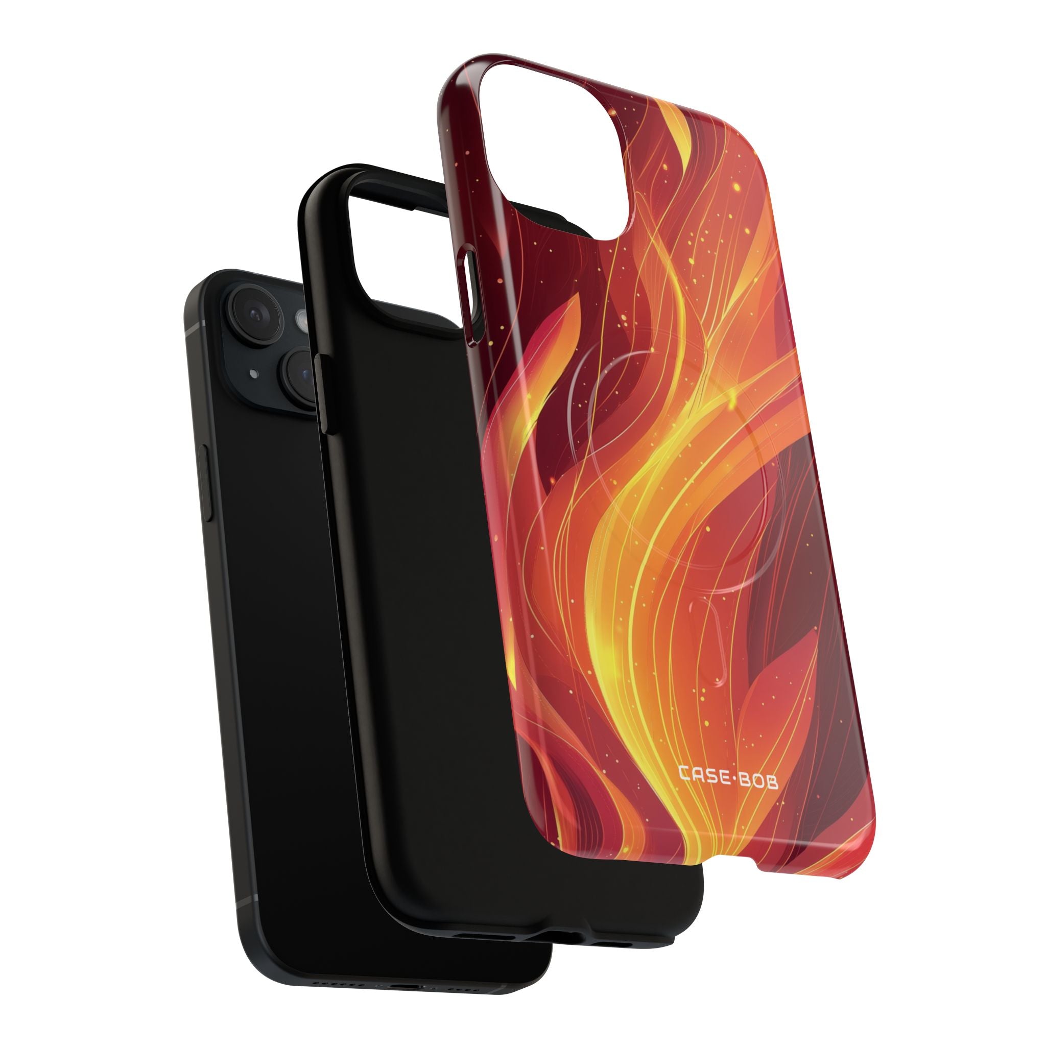 Flaming Flow iPhone 15 Plus Case - Tough+