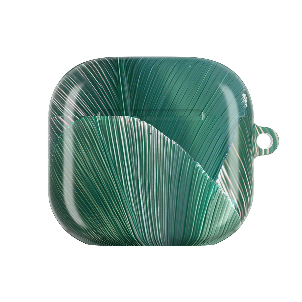 Translucent Fan Palm · Hard Case for AirPods & AirPods Pro · Teal