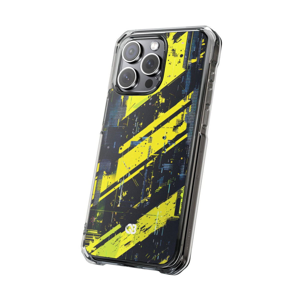 Acid Hazard · Clear Impact Magnetic Phone Case for iPhone · Yellow