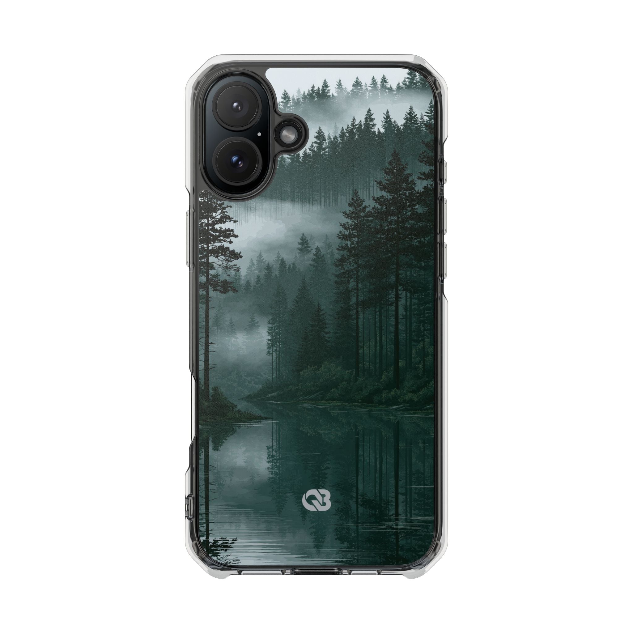 Green Impact MagSafe Phone Case for iPhone - Misty Evergreen Mirror