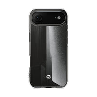 Black Impact MagSafe Phone Case for iPhone - Brutalist Pixel Monolith