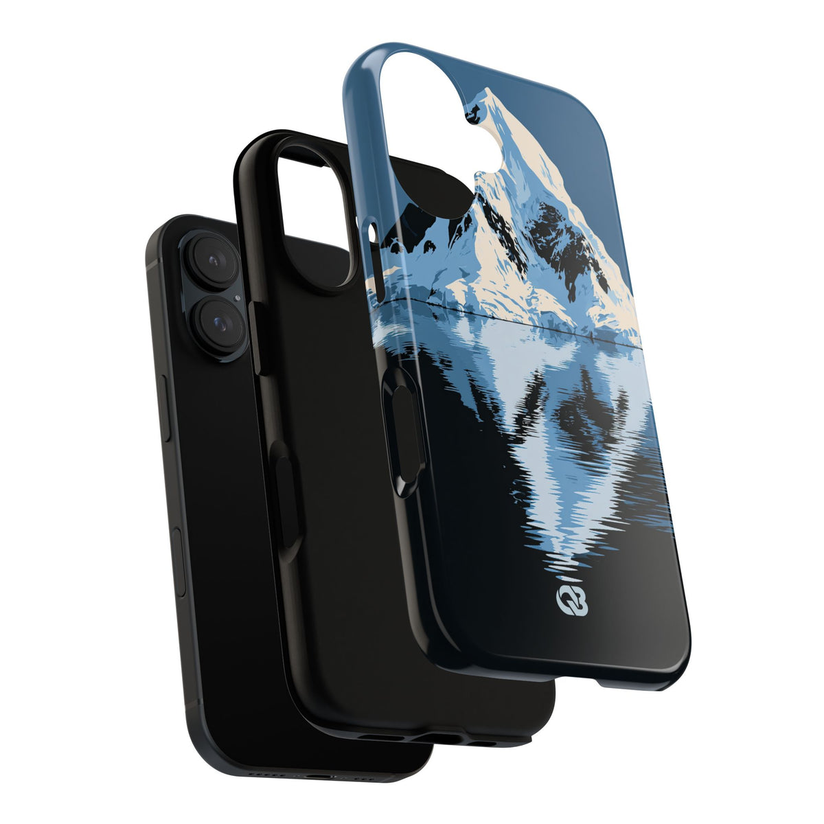 Blue Tough Phone Case for iPhone - Arctic Summit Mirror